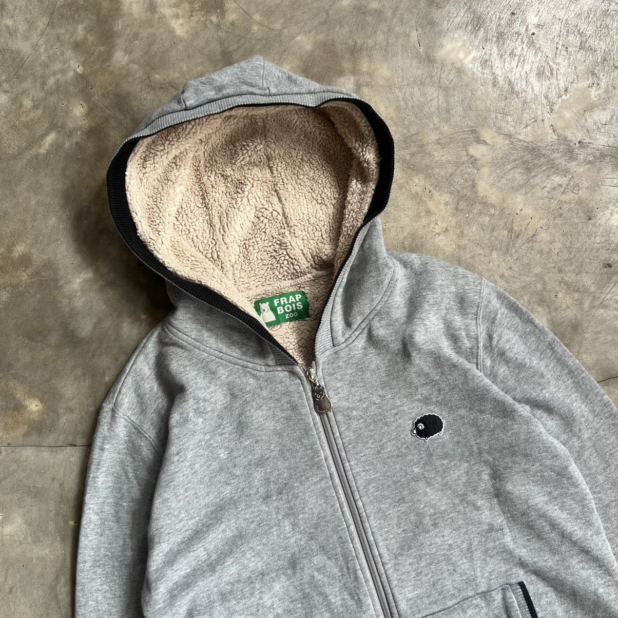 Issey Miyake Frabois Zoo Angel Blue Style Sherpa Zip up Hoodie Size US M / EU 48-50 / 2 - 2 Thumbnail