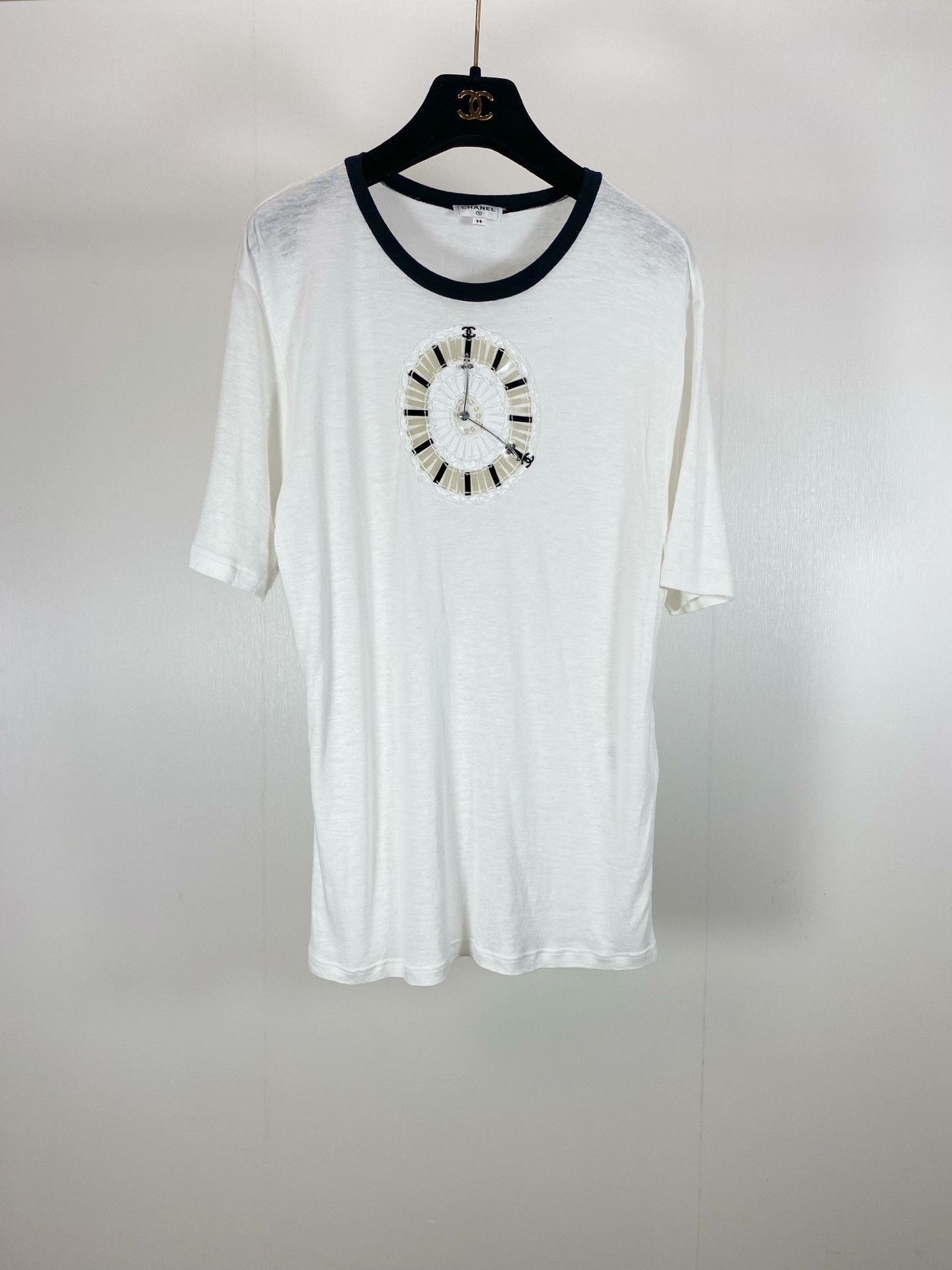 Chanel Chanel Clock Print T-shirt Size S / US 4 / IT 40 - 1 Thumbnail