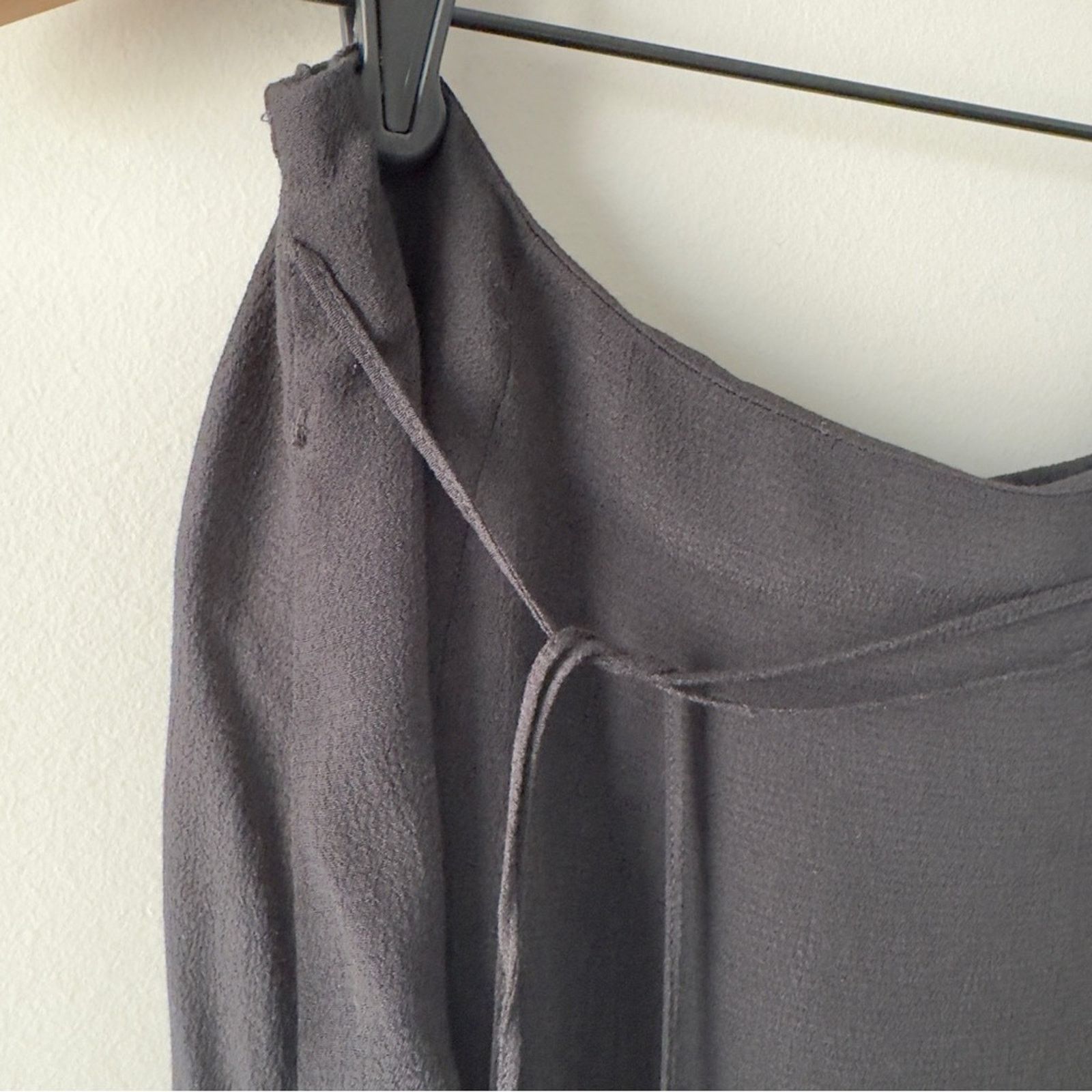 Other J. Jill Black Maxi Skirt ruffle side tie strings waist zip 8 Size 30" / US 8 / IT 44 - 12 Thumbnail