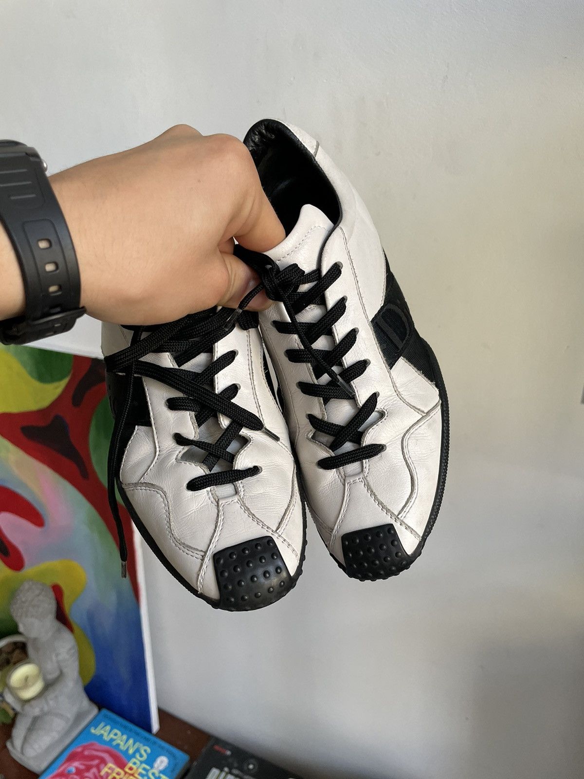 Dior Vintage Dior boxing leather sneakers 2000s Size US 7.5 / IT 37.5 - 14 Thumbnail