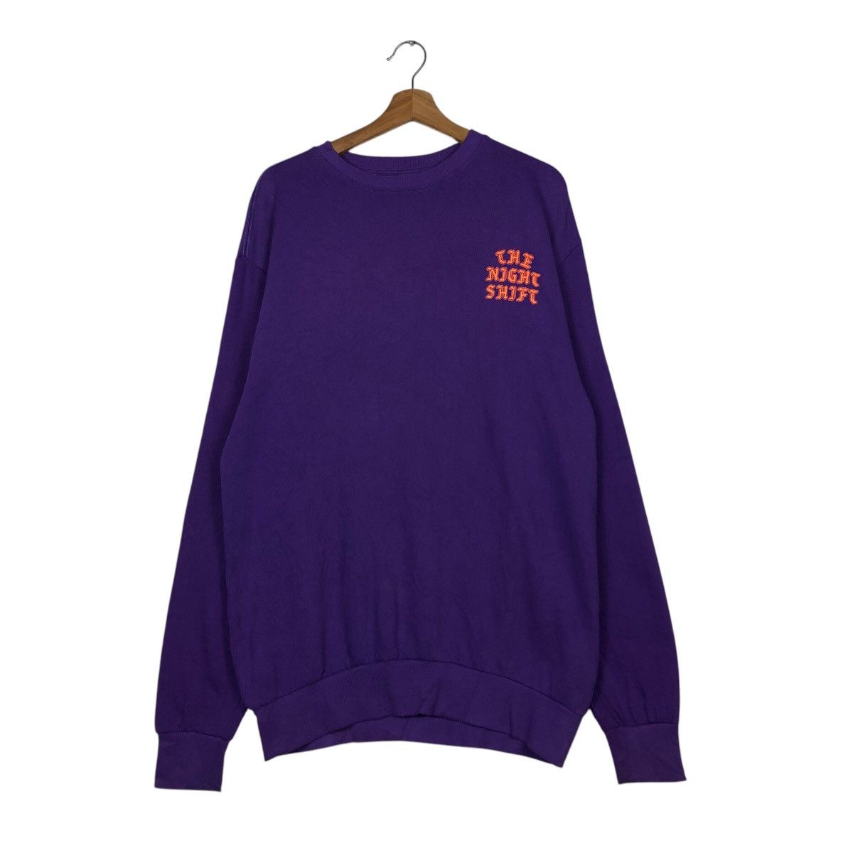 Japanese Brand 📌Vintage Sweatshirt The Night Shift Big Logo Issey Miyake Size US M / EU 48-50 / 2 - 2 Thumbnail