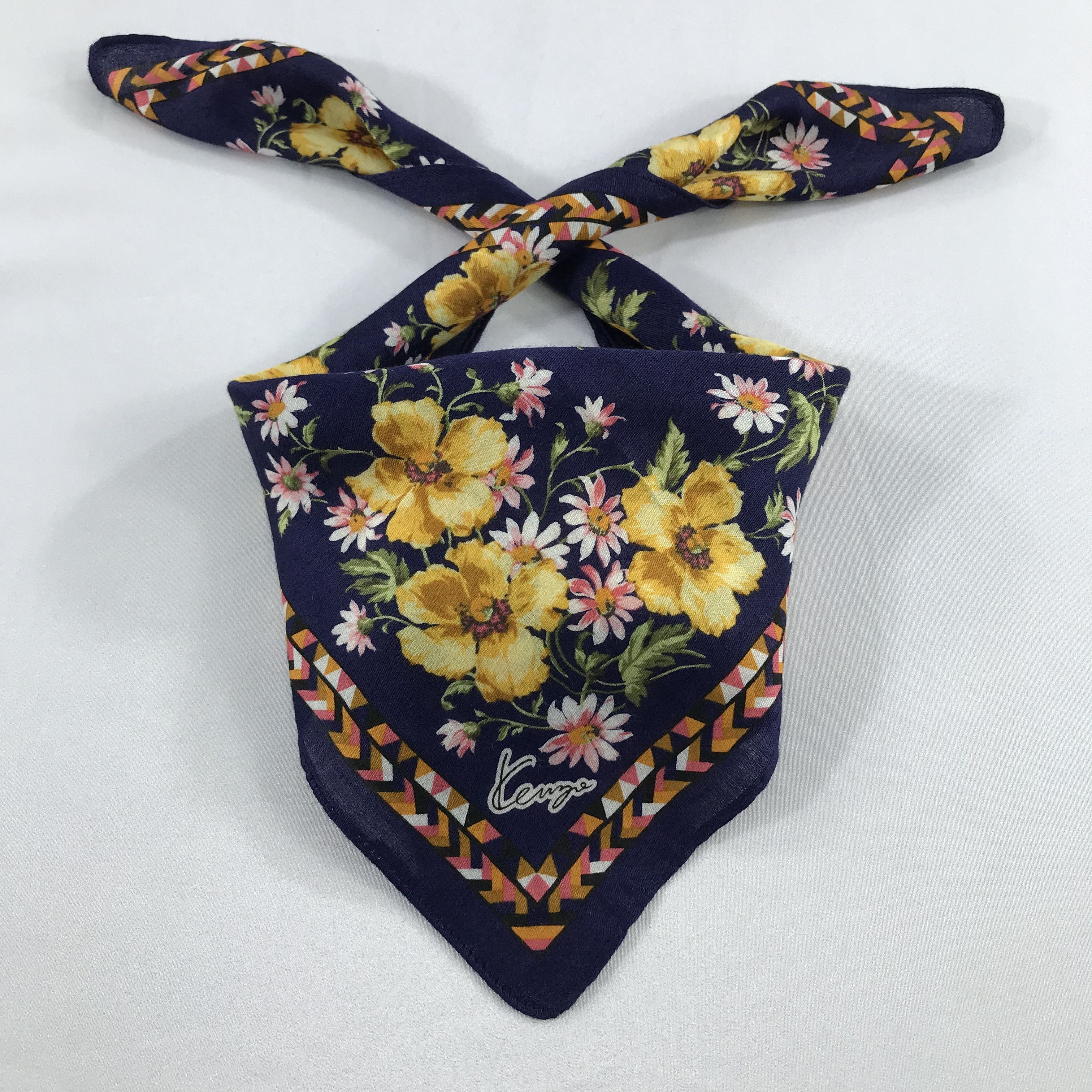 Kenzo × Vintage Kenzo Bandana / Handkerchief / Neckerchief - S1982 Size ONE SIZE - 3 Thumbnail