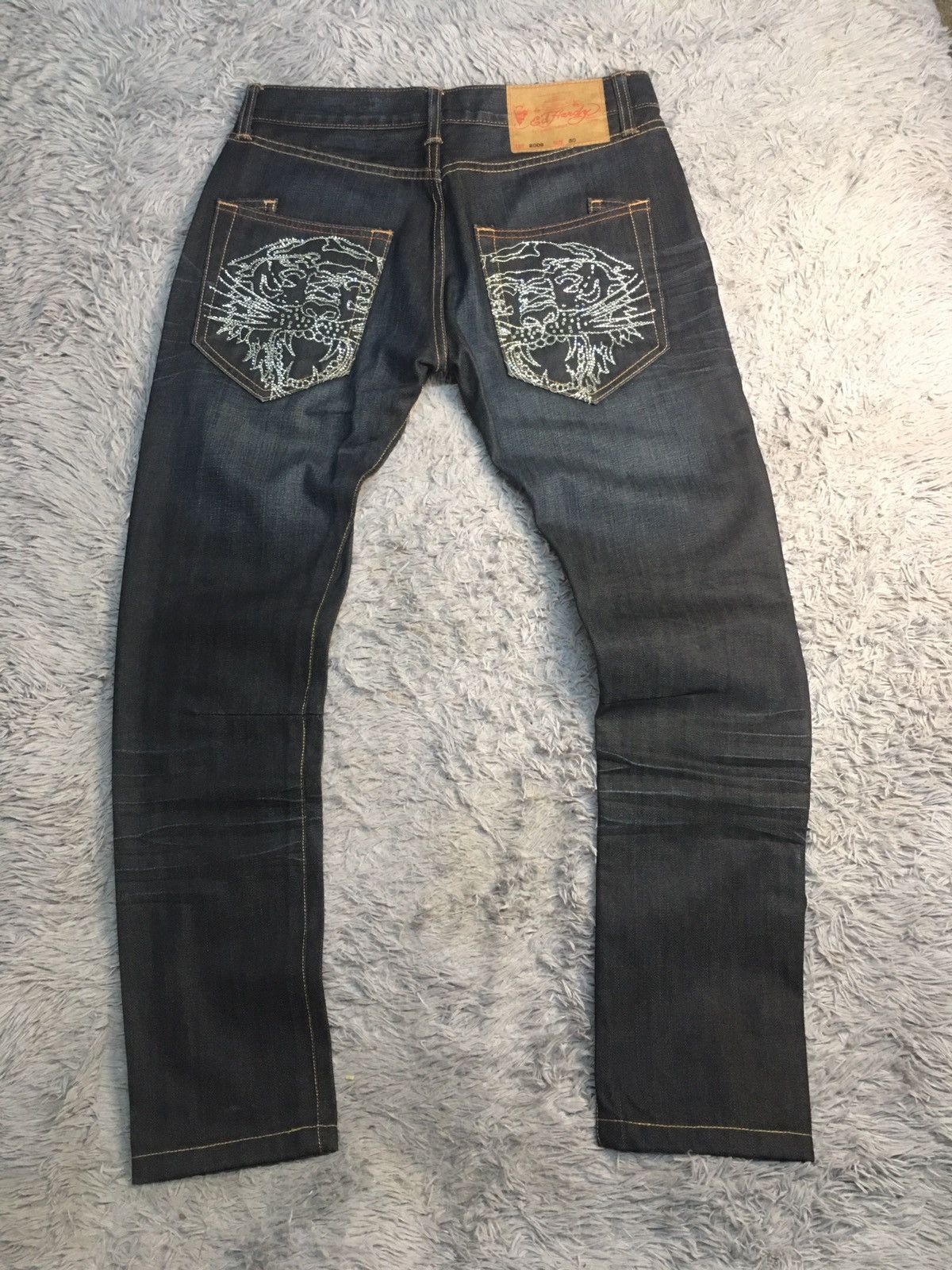 image of Ed Hardy Pants Made In Prc in Blue, Men's (Size 30)