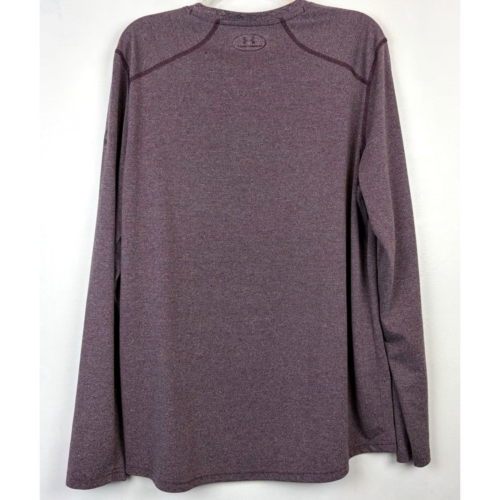 Under Armour Under Armour Threadborne Heatgear Shirt Mens Large Burgundy Loose Base Layer Size US L / EU 52-54 / 3 - 2 Thumbnail