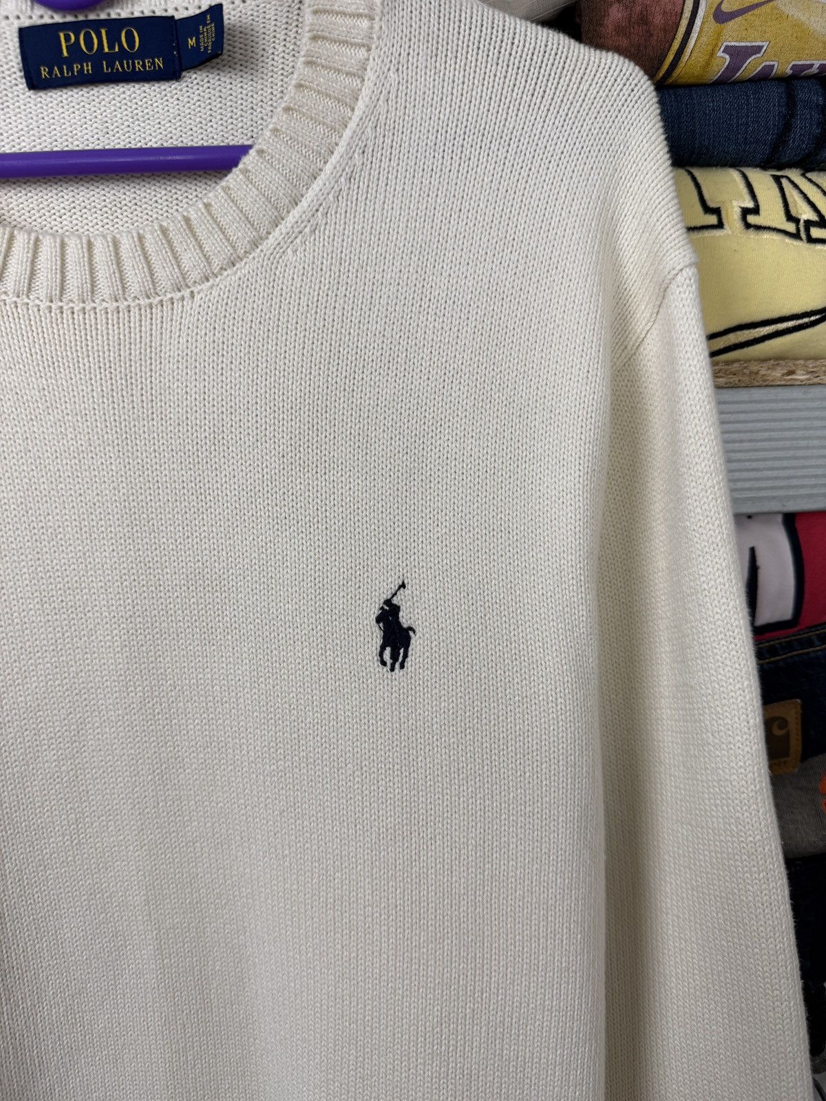 Polo Ralph Lauren Polo Ralph Lauren Cream Knit Sweater Size US M / EU 48-50 / 2 - 5 Thumbnail