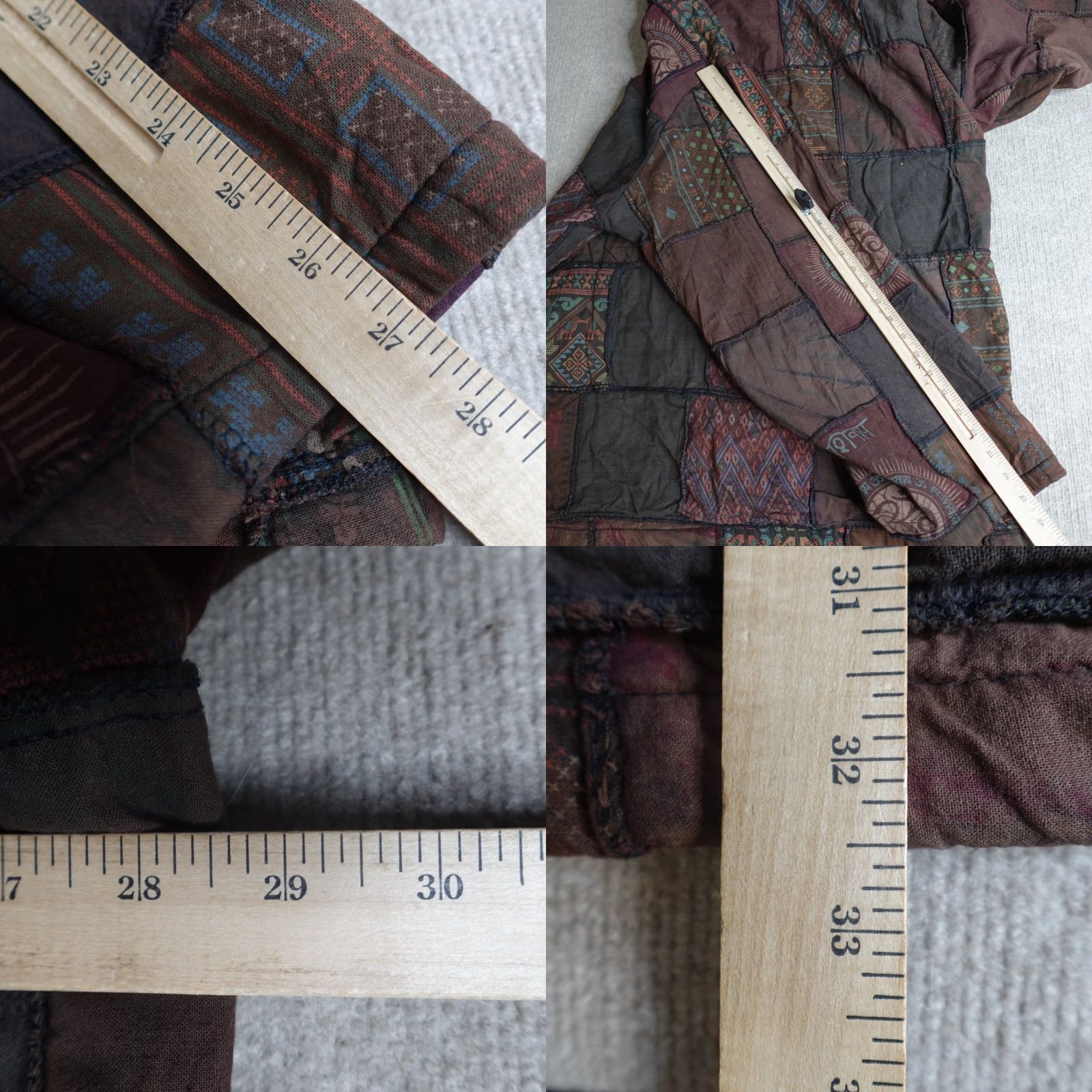 Vintage VINTAGE Gardenbelle Shop Jacket 2X Plus Brown Full Zip Patchwork Hoodie Reese NEW Size XXL / US 16-18 / IT 52-54 - 8 Thumbnail