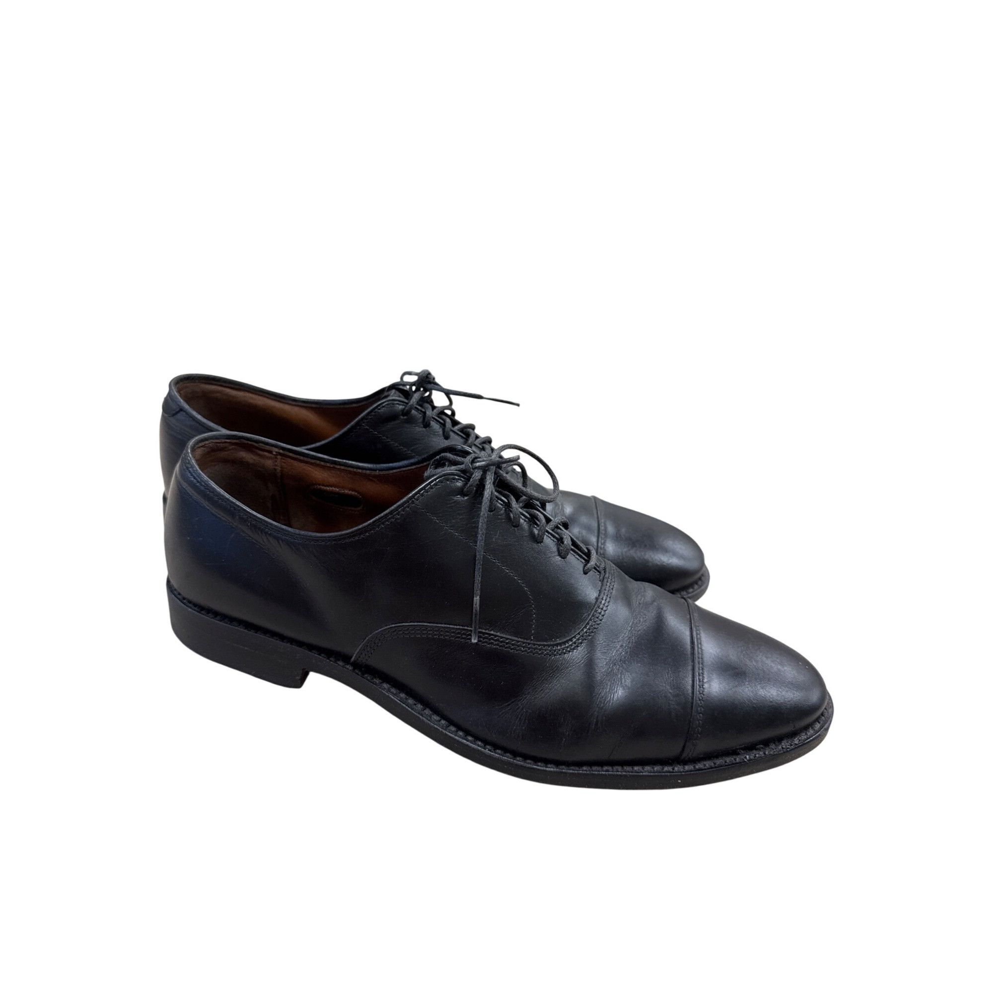 Allen Edmonds Allen Edmonds Park Avenue Mens Black Leather Oxford Shoes Si Size US 11.5 / EU 44-45 - 4 Thumbnail
