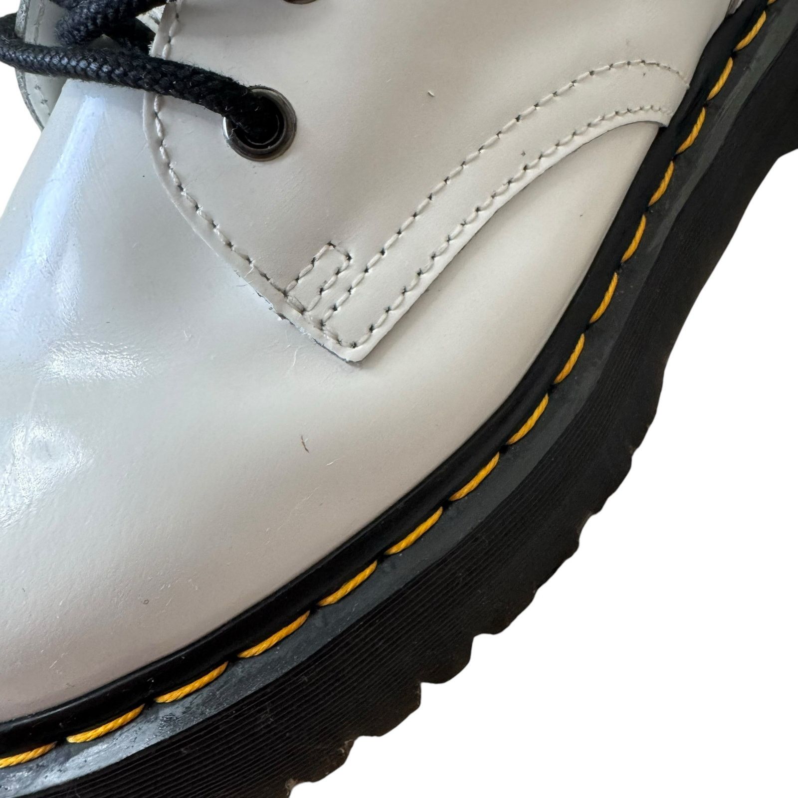 Dr. Martens DR. MARTENS Jadon Platform Boot White Smooth Leather W10/M9 Size US 10 / IT 40 - 12 Thumbnail
