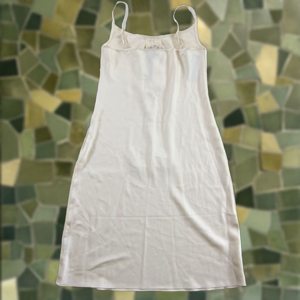Velvet Velvet Heart Ivory Silky Midi Tank Slip Lingerie Nightgown Dress Woman Large Size L / US 10 / IT 46 - 1 Thumbnail