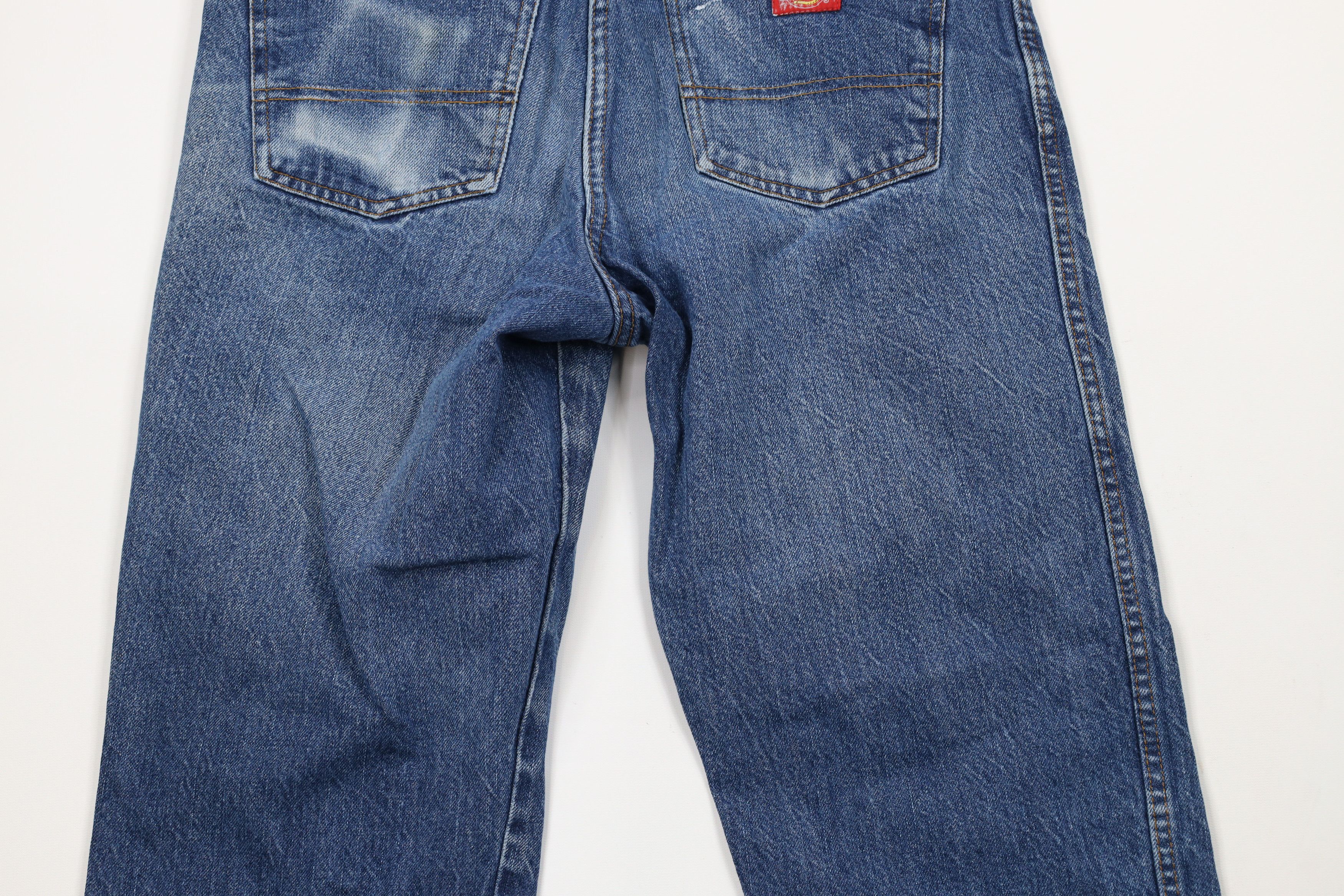 Dickies × Vintage Vintage Y2K Dickies Spell Out Straight Leg Denim Jeans Blue Size US 32 / EU 48 - 10 Thumbnail