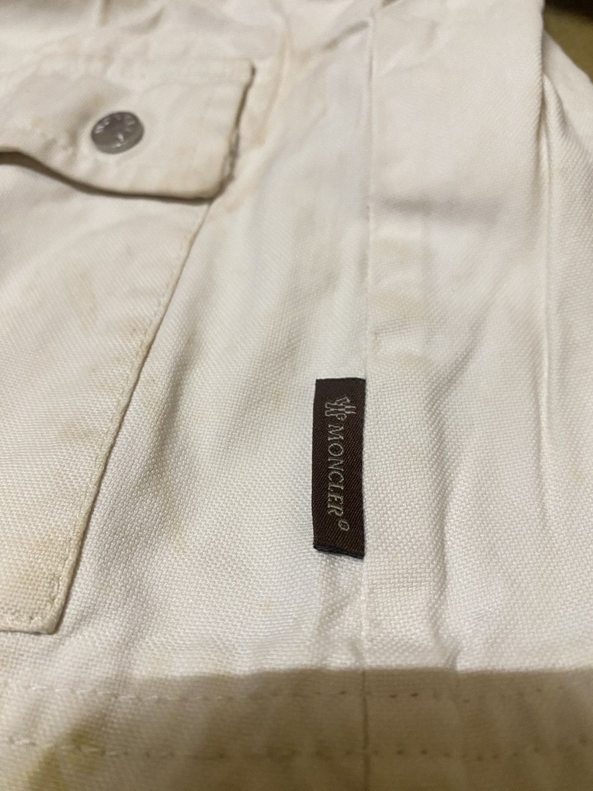 Moncler Moncler Multi Pocket Drawstring Denim Jacket Size US S / EU 44-46 / 1 - 7 Thumbnail