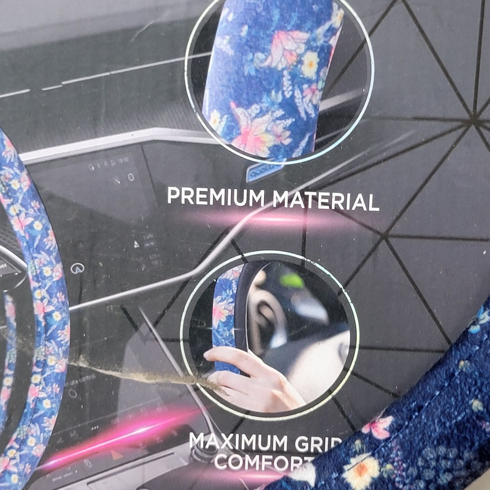 Bebe Bebe Floral Printed Steering Wheel Cover - NEW Size ONE SIZE - 3 Thumbnail