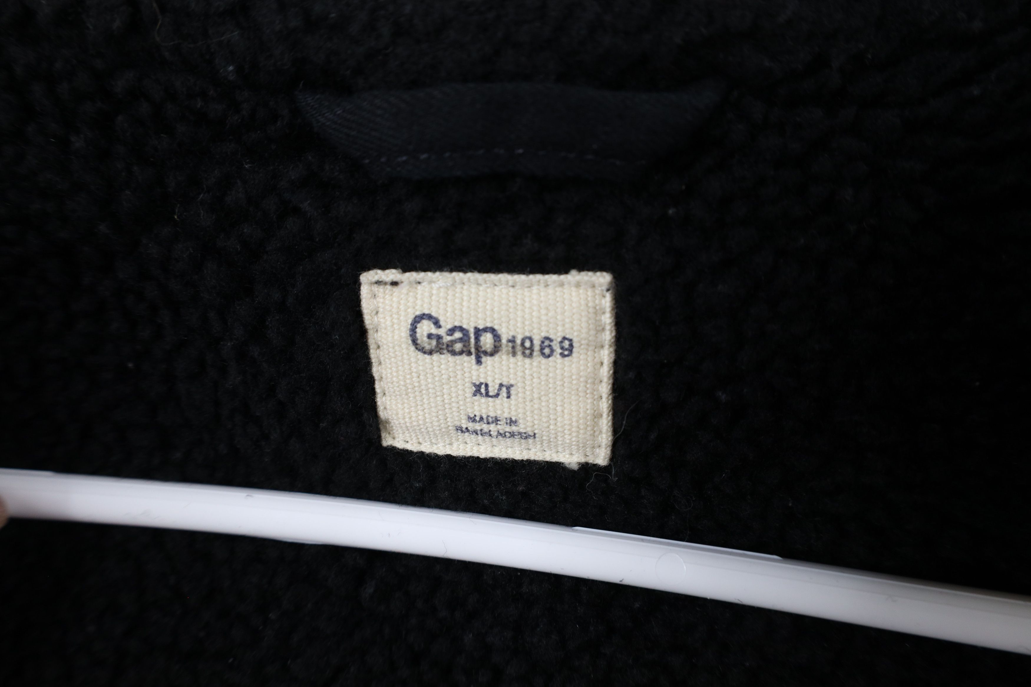 Gap × Vintage Vintage Y2K Gap Deep Pile Fleece Lined Trucker Jacket Black Size XL / US 12-14 / IT 48-50 - 11 Thumbnail