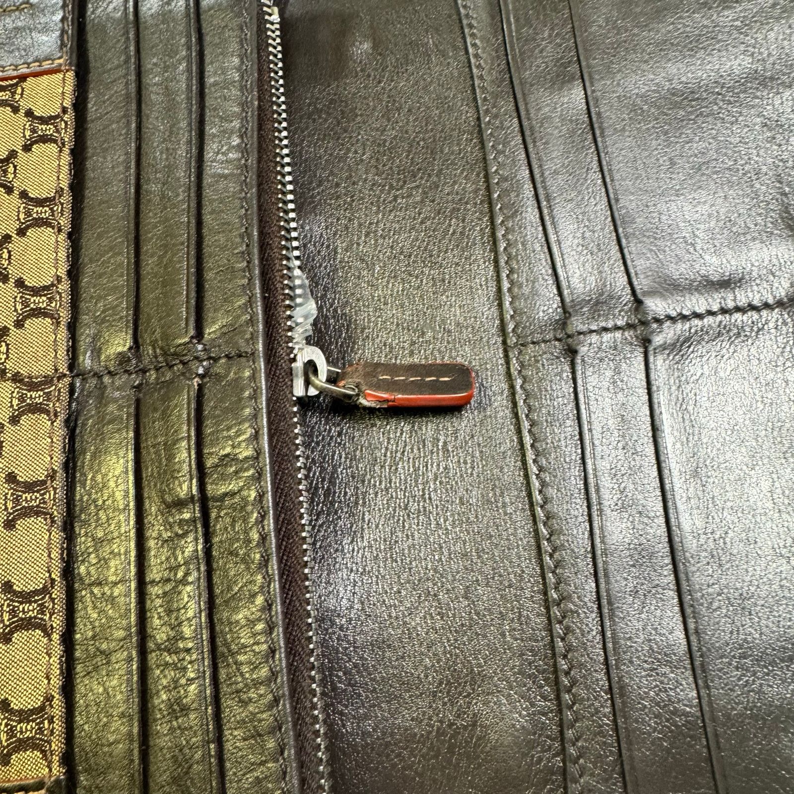 Celine Celine Leather and fabric Monogram long wallet Size ONE SIZE - 5 Thumbnail