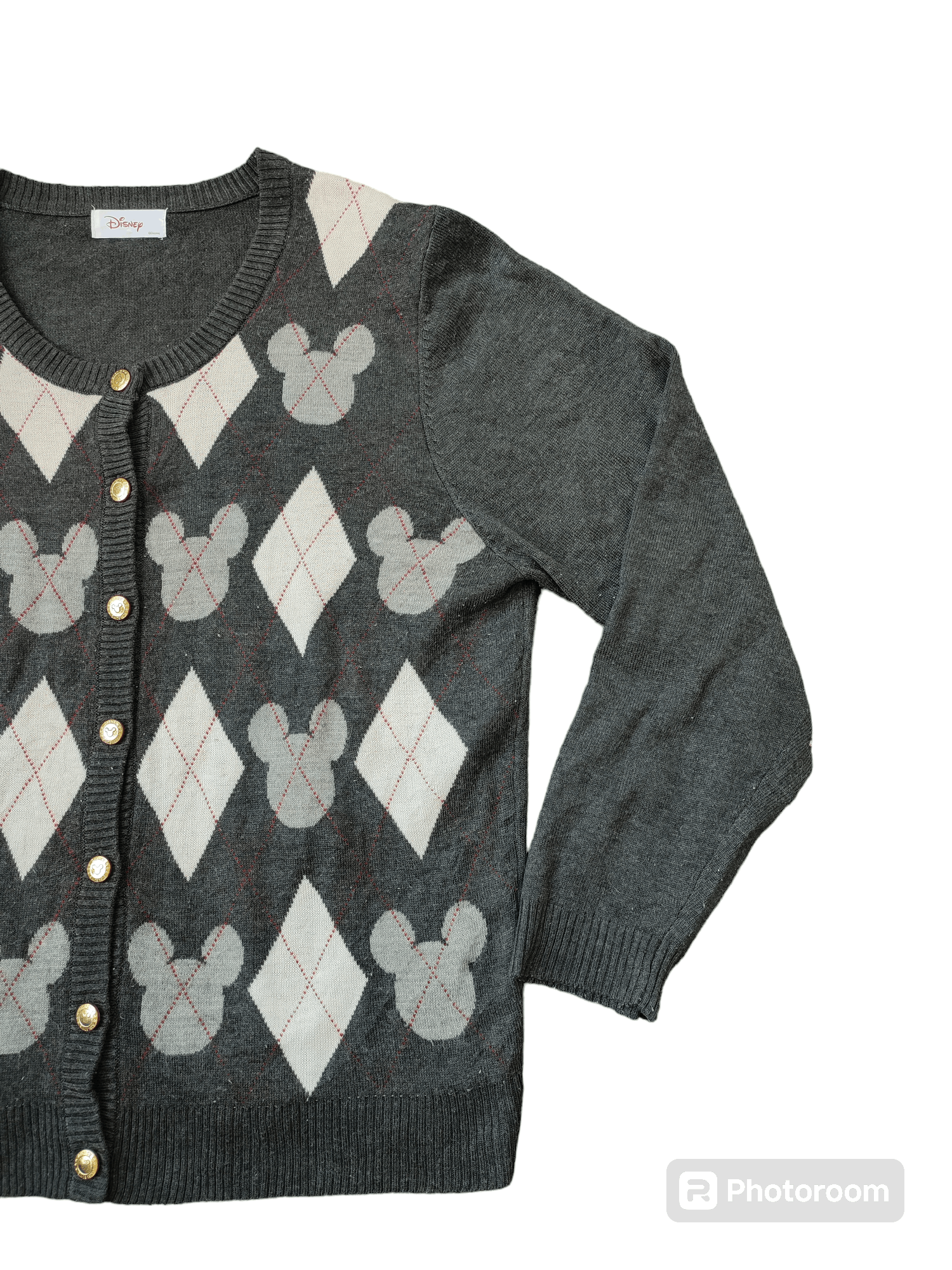 Disney VINTAGE MICKEY MOUSE CARDIGAN KNITWEAR Size US M / EU 48-50 / 2 - 7 Thumbnail