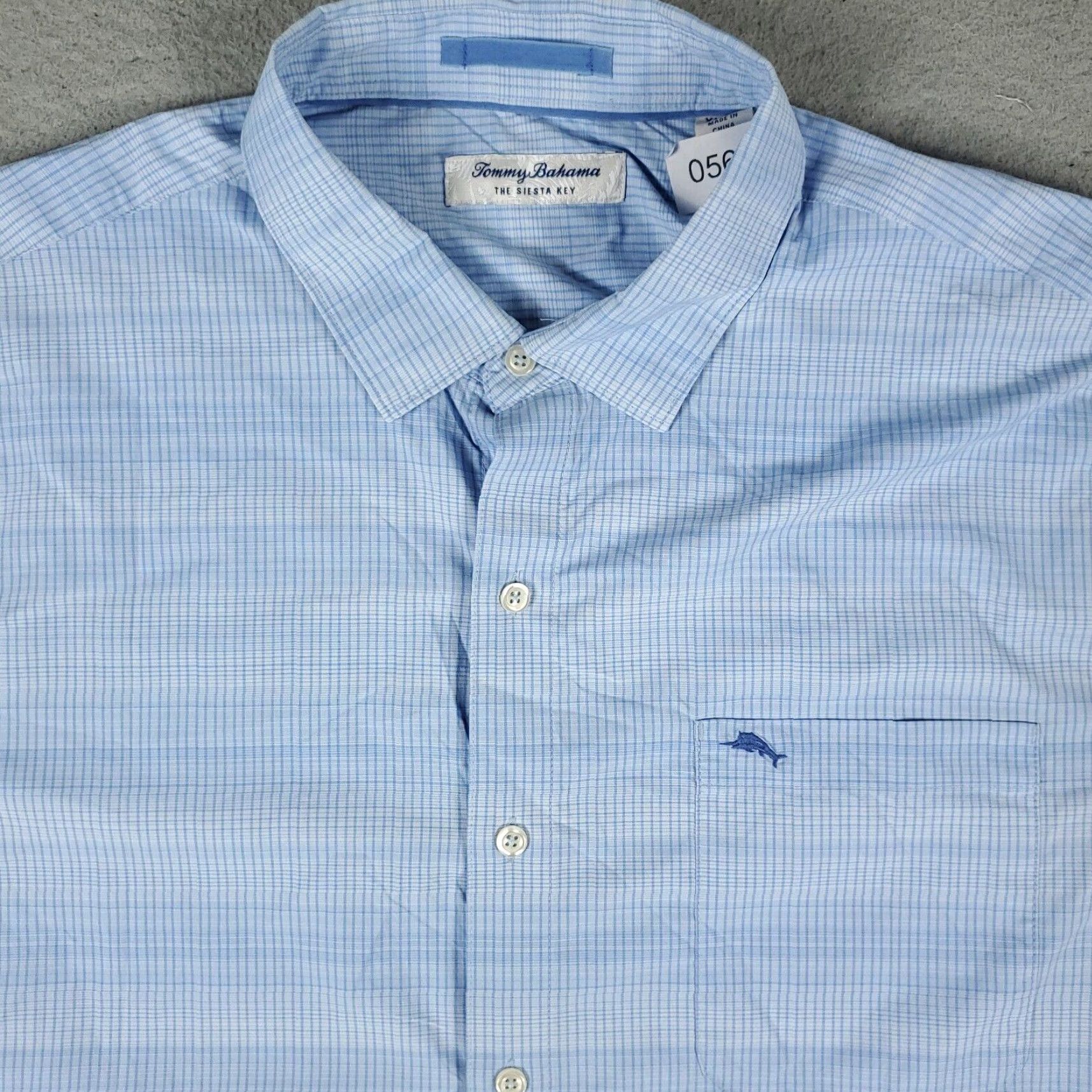 Tommy Bahama Tommy Bahama Shirt Mens XL Blue Nylon Stretch Button-Up Long Sleeve Casual Workwear Size US XL / EU 56 / 4 - 2 Thumbnail