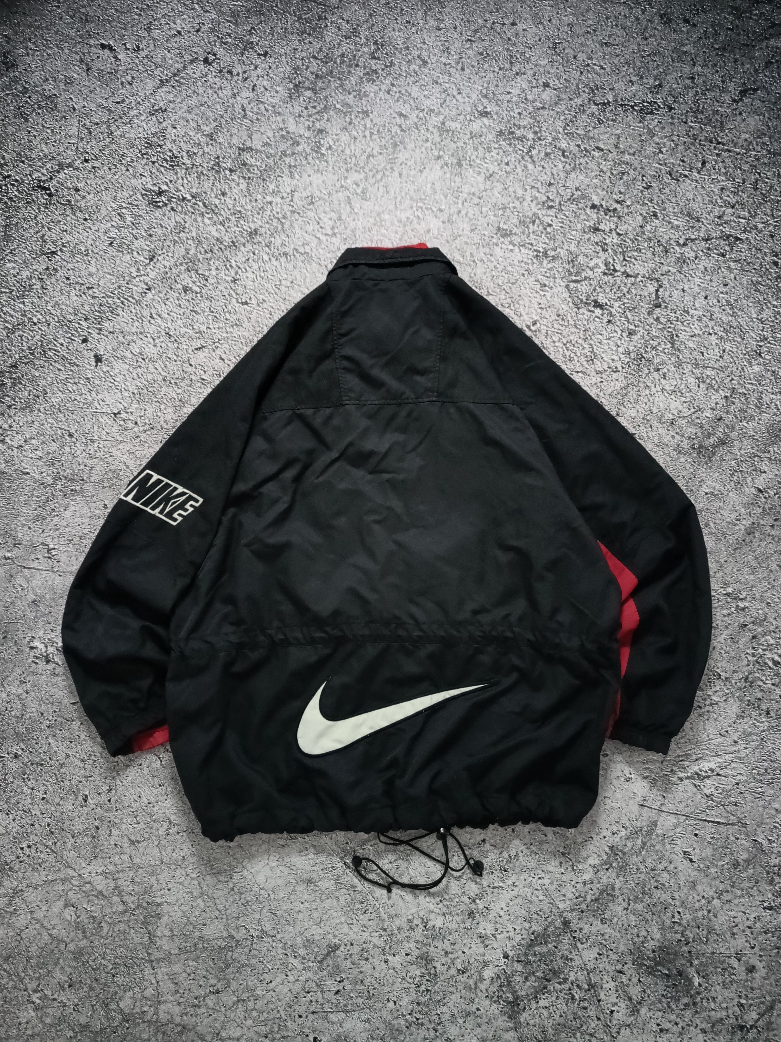 Nike × Vintage Vintage Rare Nike Drill 90’s y2k Windbraker Jacket Size US L / EU 52-54 / 3 - 1 Thumbnail