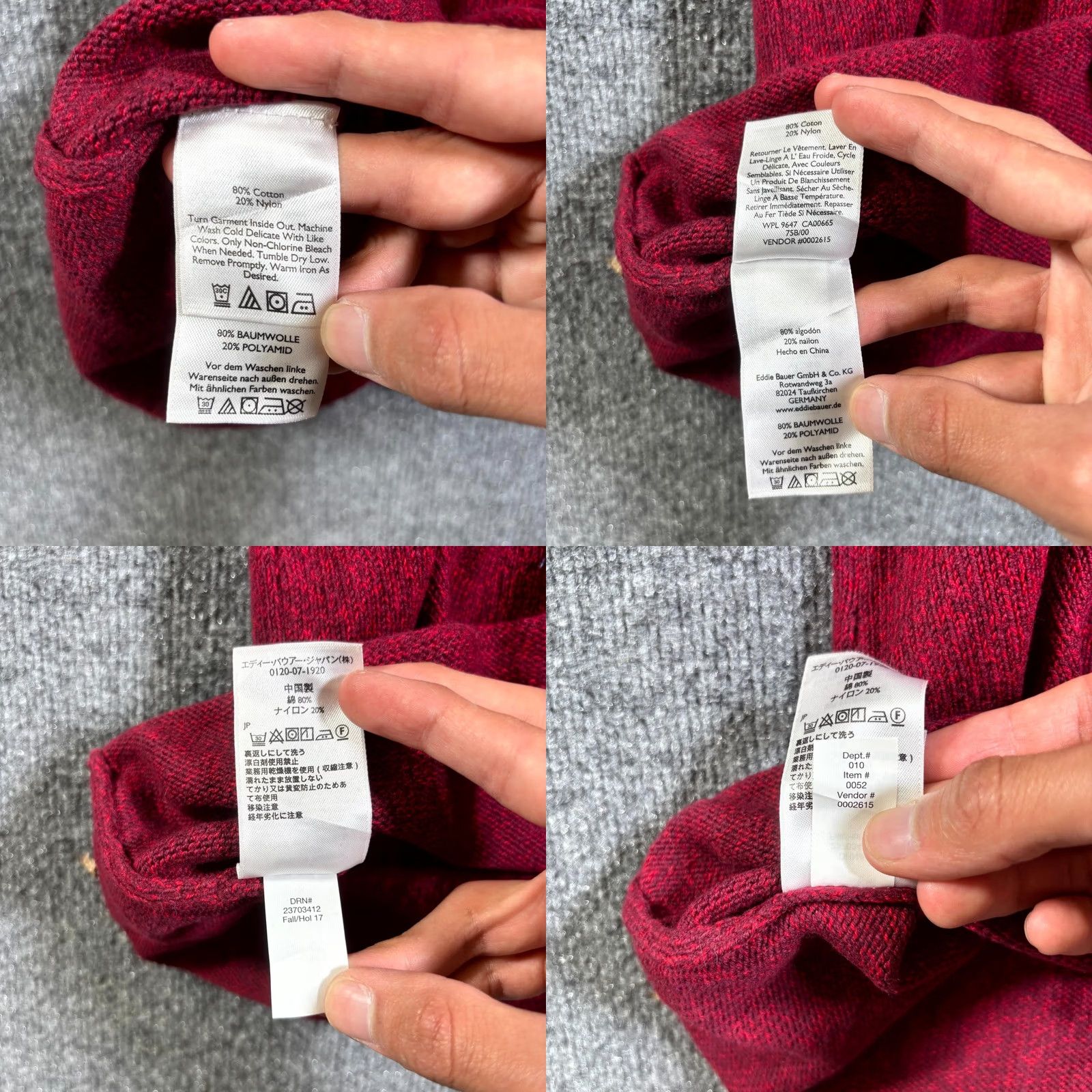 Eddie Bauer Eddie Bauer Sweater Womens Small Petite Maroon Knit Raglan Sleeve Classic Cozy Size S / US 4 / IT 40 - 8 Thumbnail