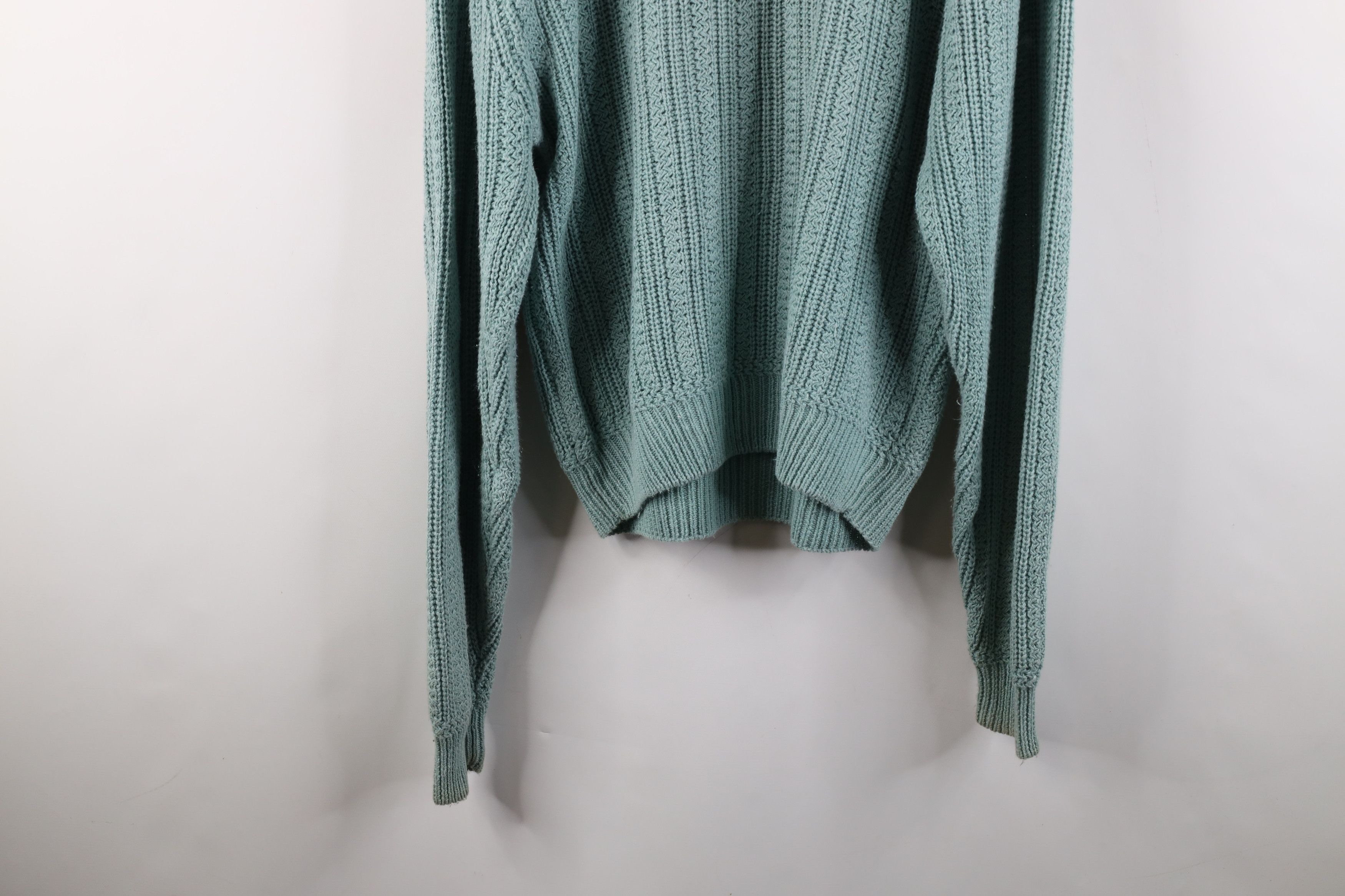 Vintage Vintage 90s Streetwear Ribbed Knit Crewneck Sweater Mint Size US L / EU 52-54 / 3 - 11 Thumbnail