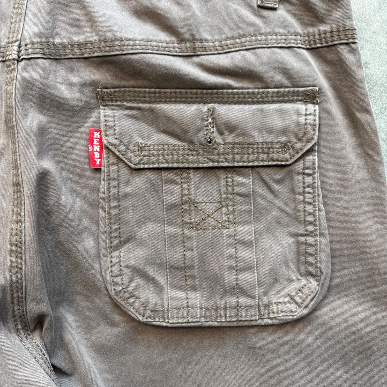 Other Brown Canvas Cargo Pants With A Distressed Look Size US 32 / EU 48 - 5 Thumbnail
