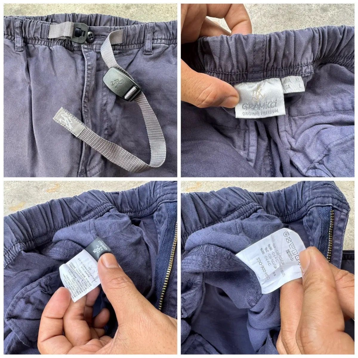 Gramicci VINTAGE GRAMICCI NAVY OUTDOOR TROUSERS JOGGER STYLE PANTS Size US 33 - 13 Thumbnail