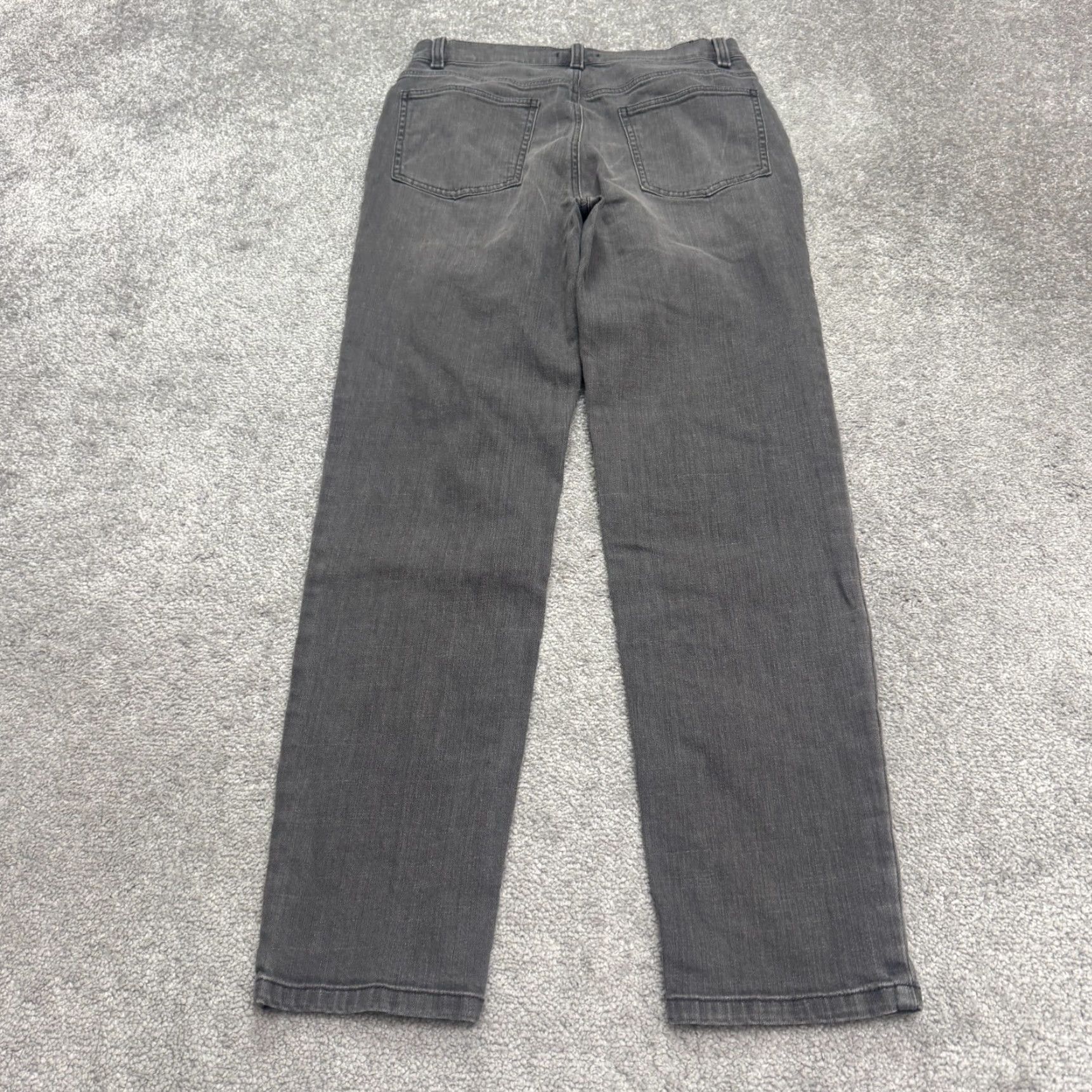 Eileen Fisher VINTAGE Eileen Fisher Slim Straight Denim Jeans Women XS Gray High Rise Stone Wash 29x29 Size 26" / US 2 / IT 38 - 2 Thumbnail