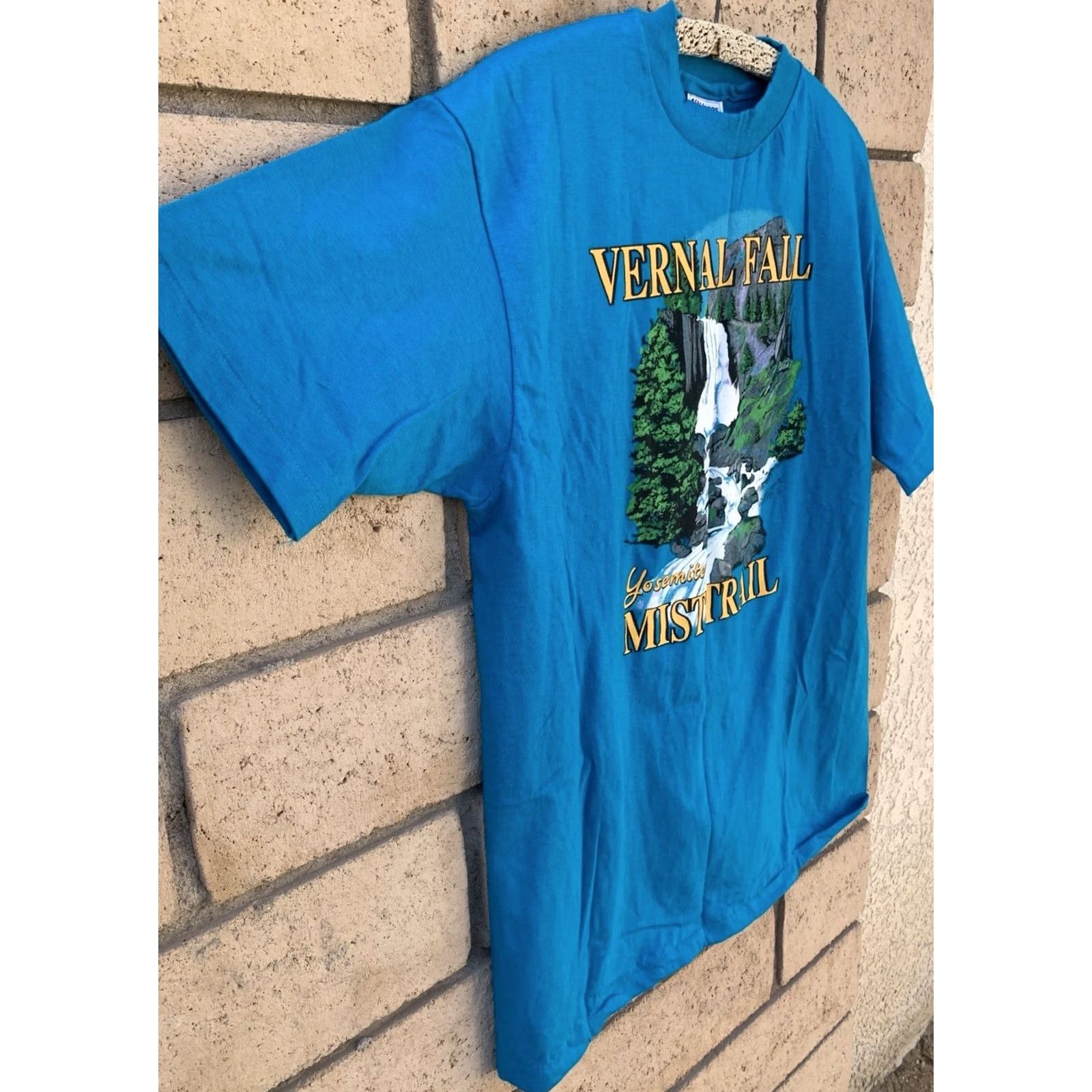 Hanes VINTAGE Hanes Beefy-T T Shirt XL blue 80s 90s California Nature Graphic Print Men XS? Size US XL / EU 56 / 4 - 4 Thumbnail