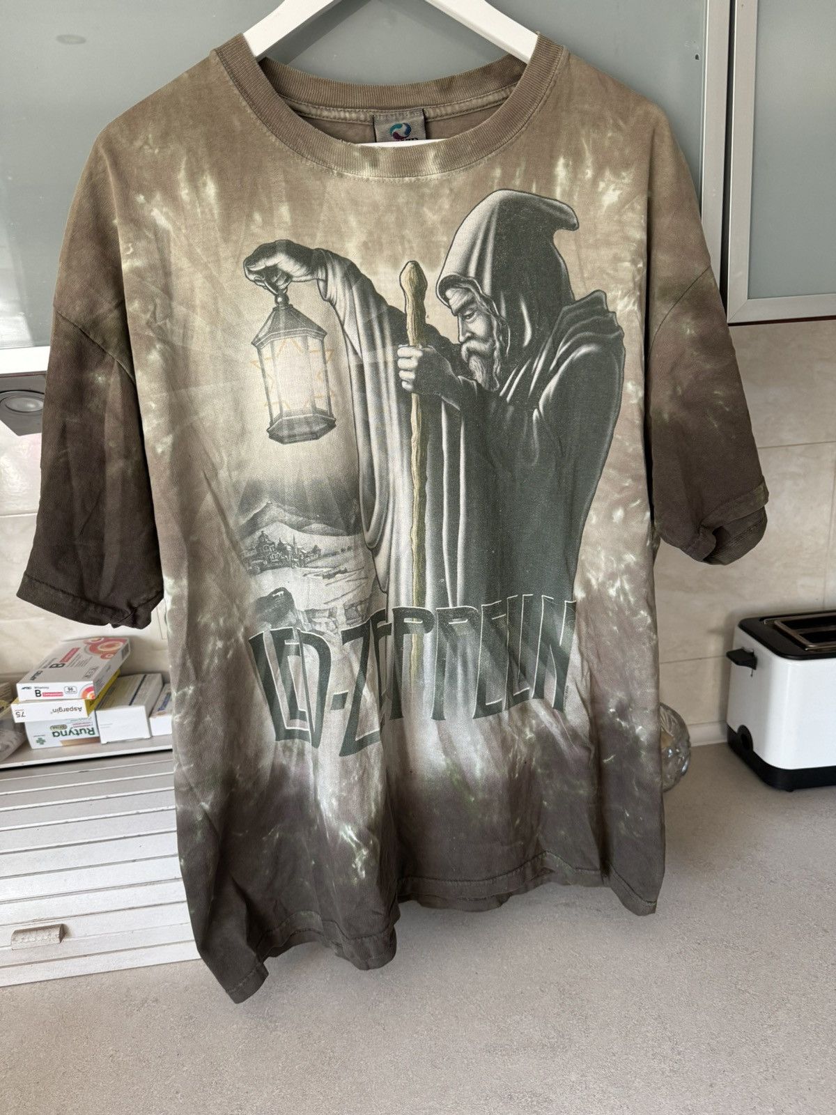 Band Tees × Led Zeppelin × Liquid Blue Vintage 00s trashed liquid blue Led Zeppelin shirt Size US XL / EU 56 / 4 - 3 Thumbnail
