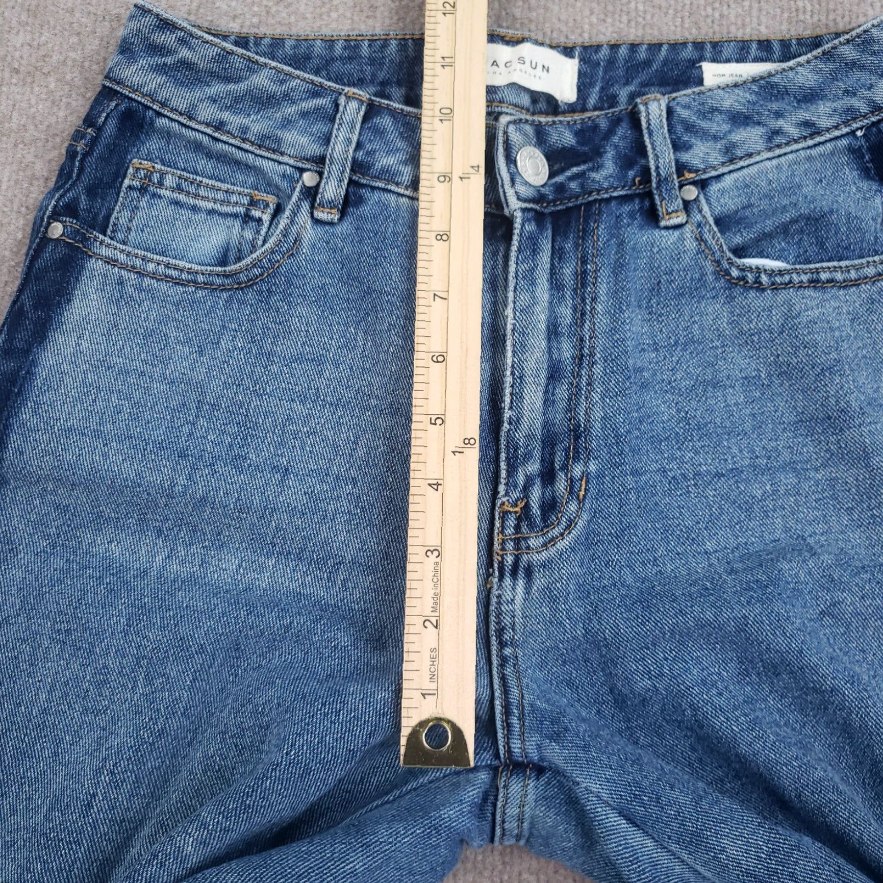 Pacsun Pacsun Womens Mom Jeans Blue Denim Light Wash Casual Extra Large XL Size 42" / US 20 - 6 Thumbnail