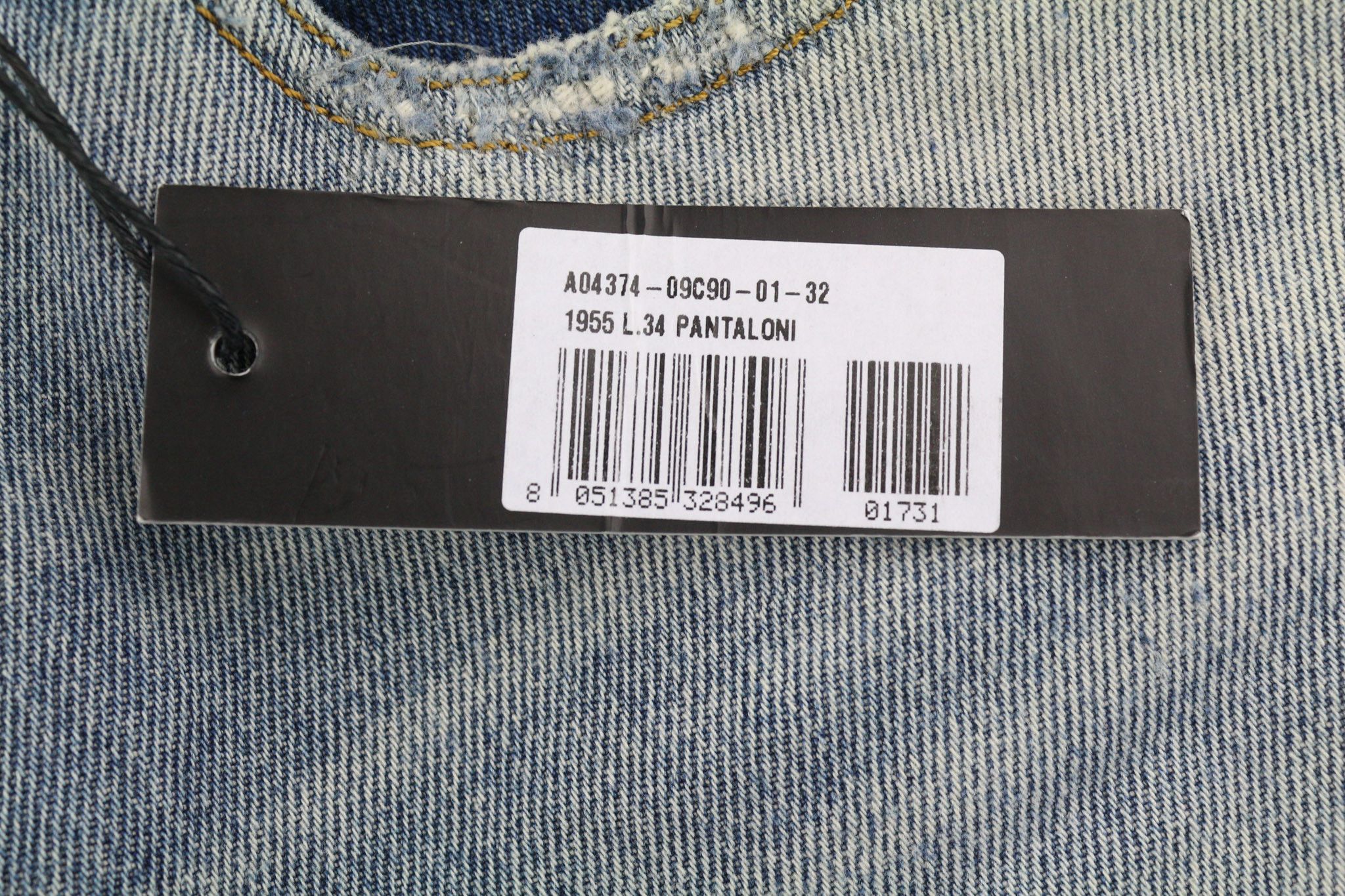 Diesel D-REKIV-Z 09C90 W32/L34 Distress Washed Denim 40391 Size US 32 / EU 48 - 6 Thumbnail