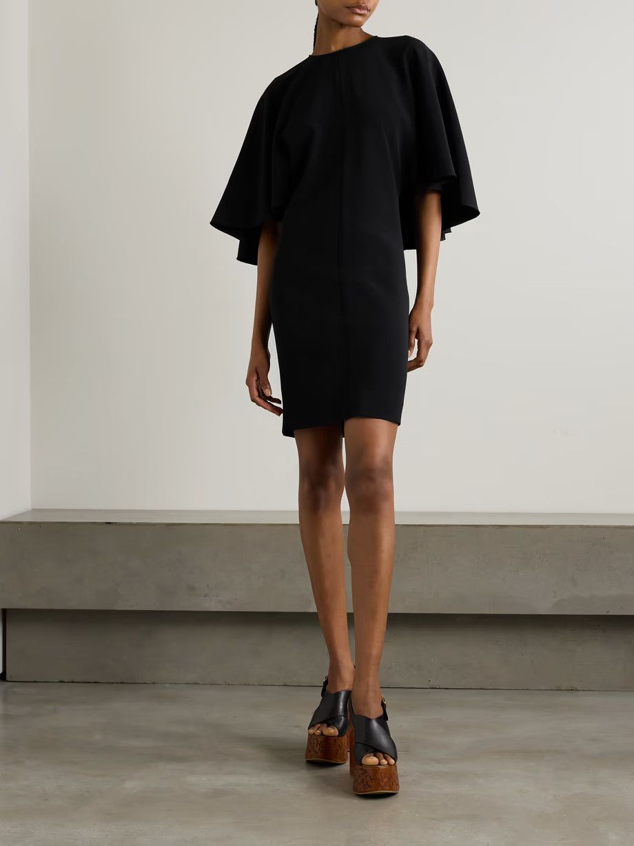 Chloe o1y0825 Mini Dress in Black Size S / US 4 / IT 40 - 2 Thumbnail