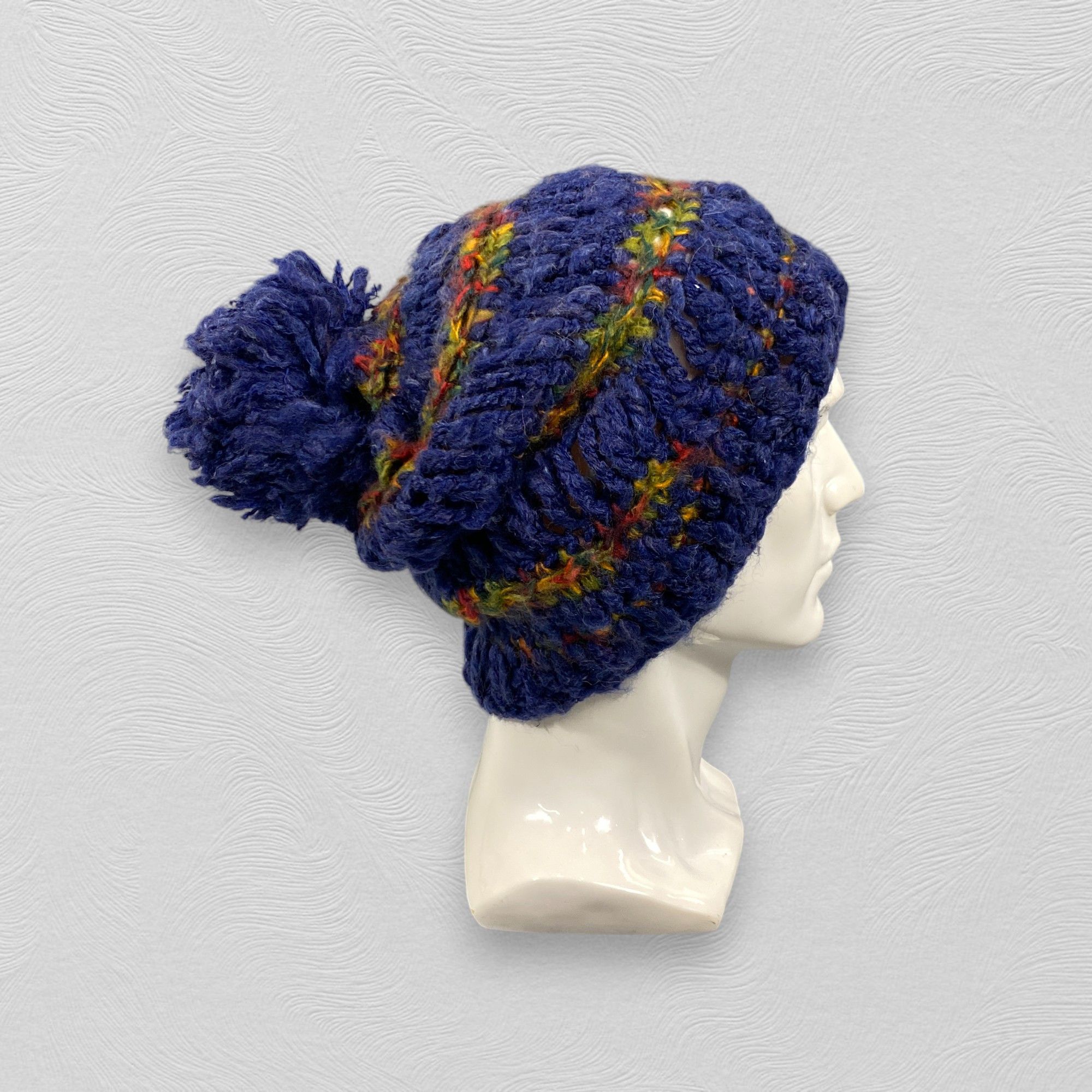 Japanese Brand Titicaca Knit Multicolor Beanie Hat -BN928 Size ONE SIZE - 4 Thumbnail