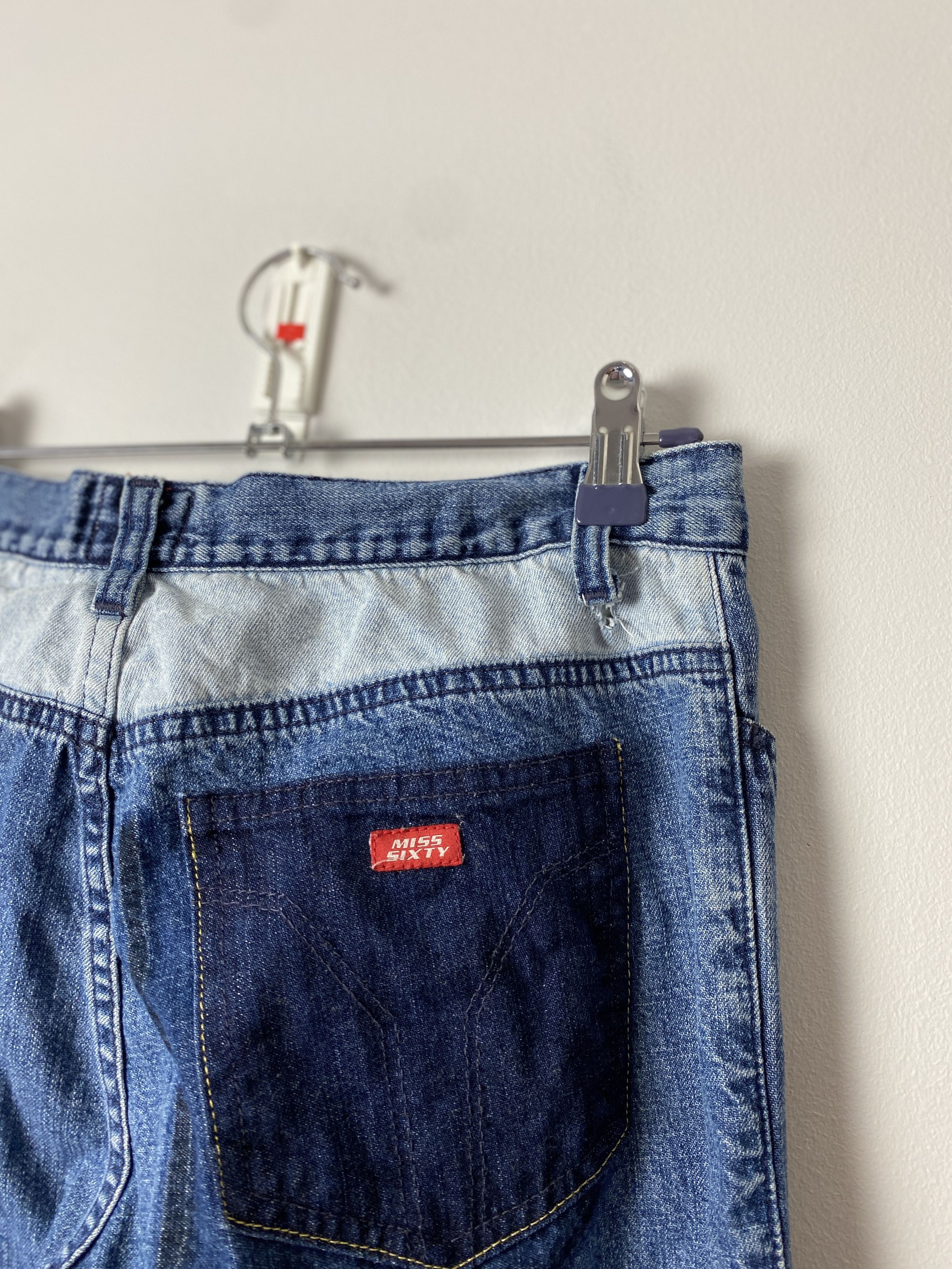 Miss Sixty Miss Sixty vintage denim jeans pants patchwork alternative Size 29" - 6 Thumbnail