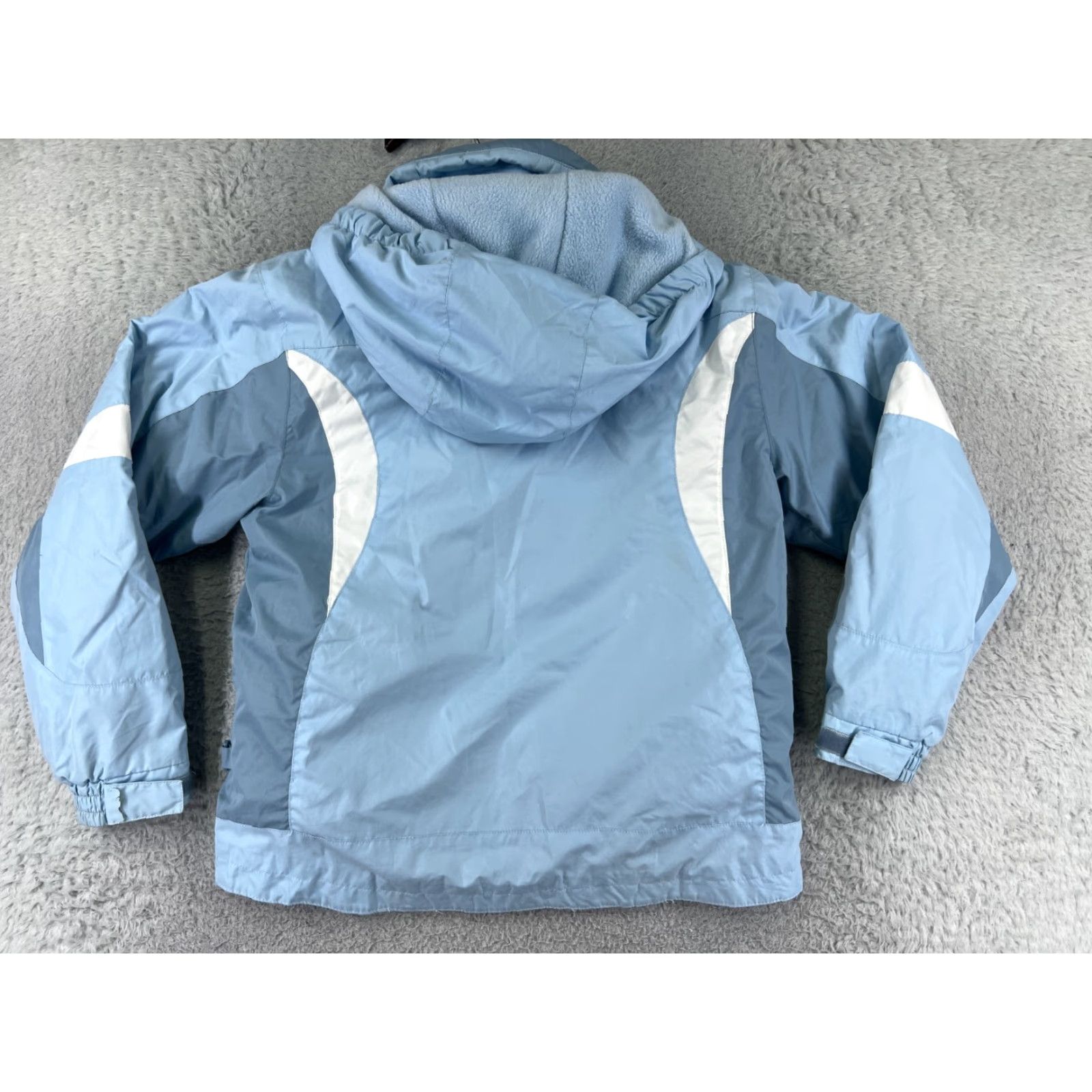 Vintage Cabelas Jacket Womens Large Blue 3 in 1 Fleece Lined WR Warm Insulated Polyester Size L / US 10 / IT 46 - 2 Thumbnail