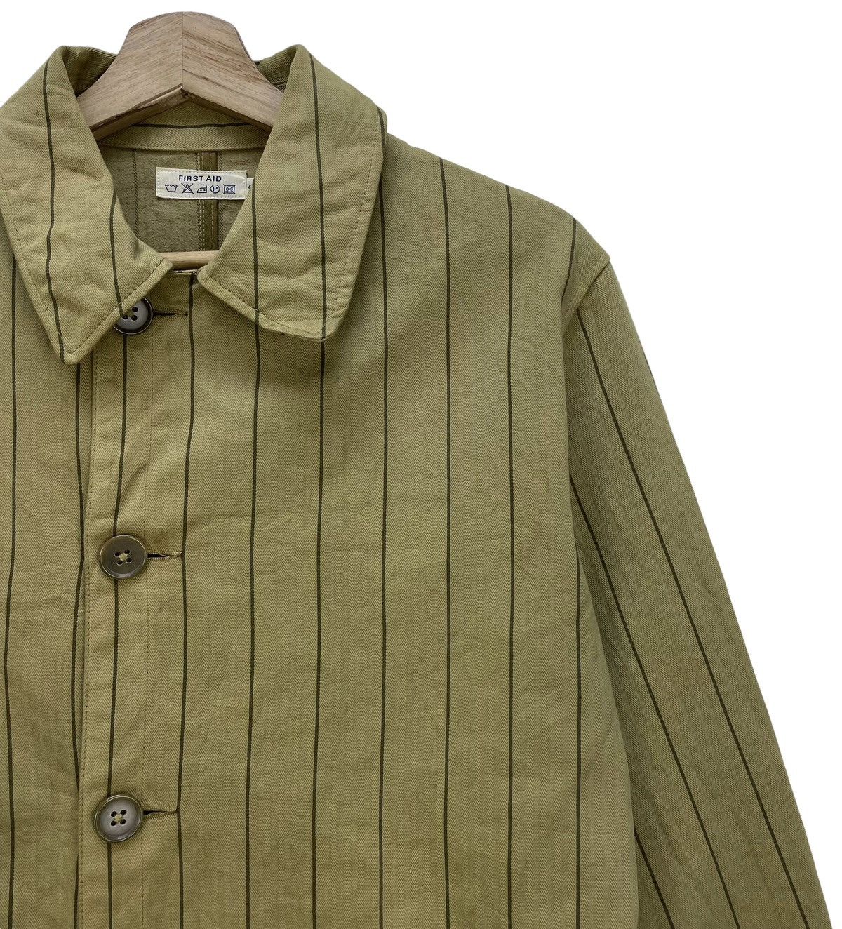 Japanese Brand 🔥Vintage Japanese Brand First Aid Worker Stripe Jacket Size US S / EU 44-46 / 1 - 4 Thumbnail