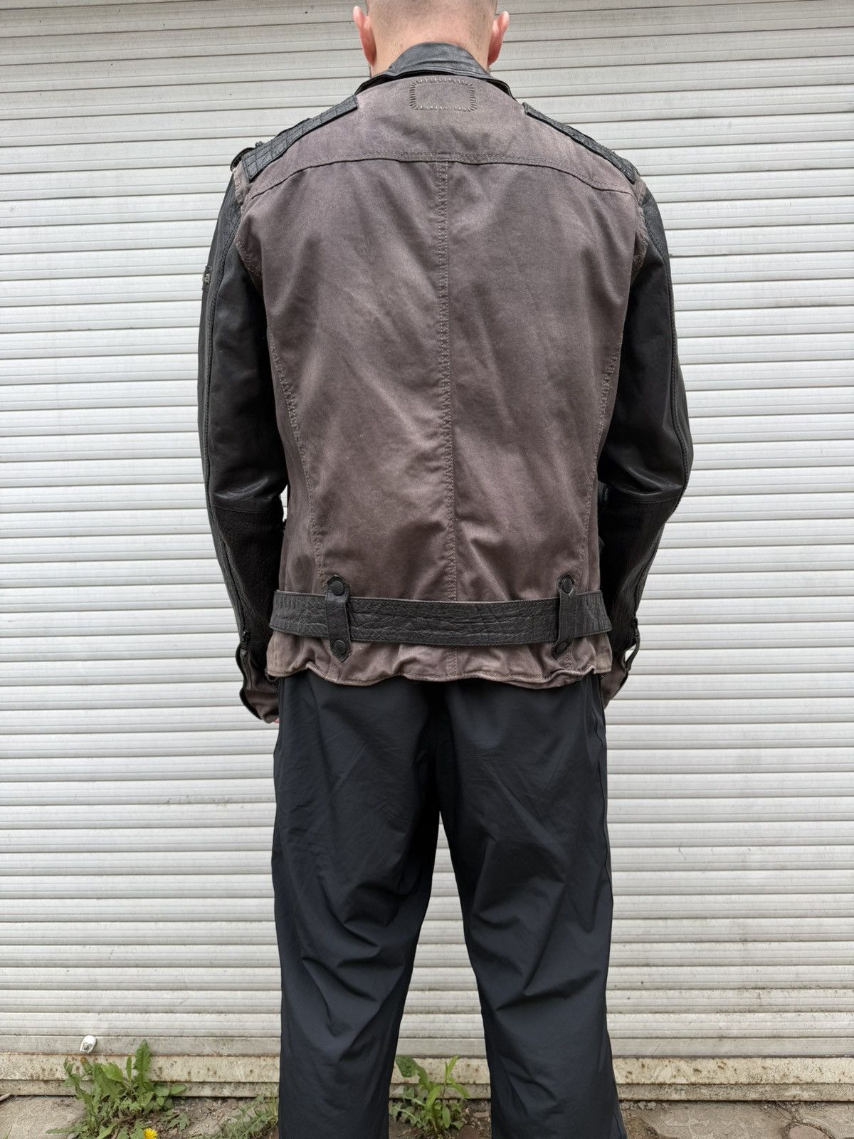 If Six Was Nine Rick Owens Style Bomber Cropped Leather Jacket Distressed Size US L / EU 52-54 / 3 - 17 Thumbnail