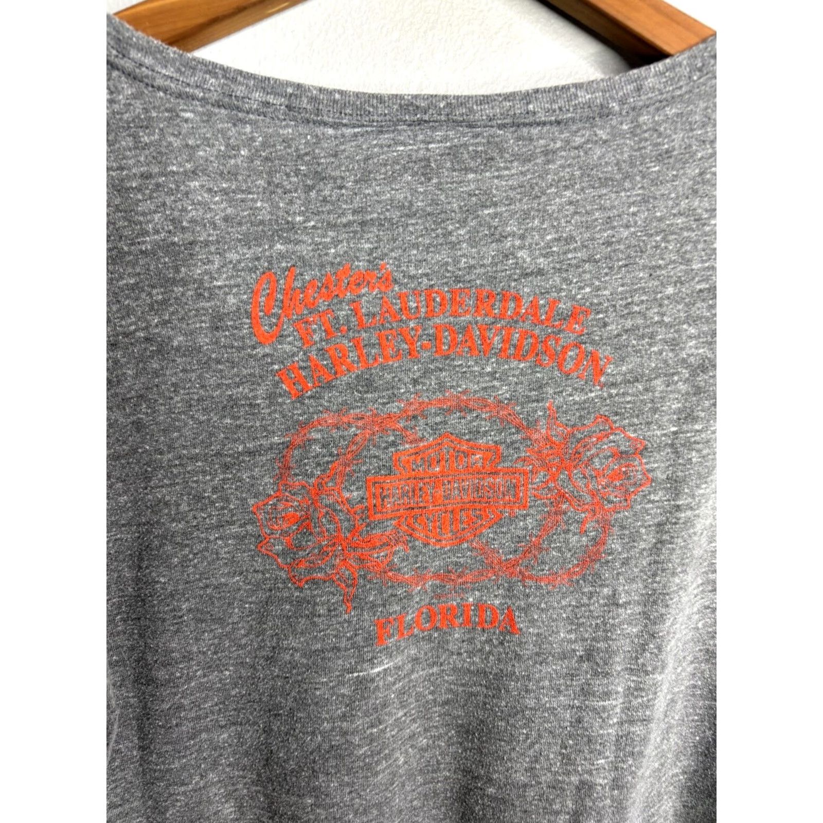 Harley Davidson Harley-Davidson Crew Sweater Women's Size M Gray Pullover Knit Cotton Polyester Logo Embroidered Motorcycle Fashion Fall Winter Xs? No Size M / US 6-8 / IT 42-44 - 5 Thumbnail