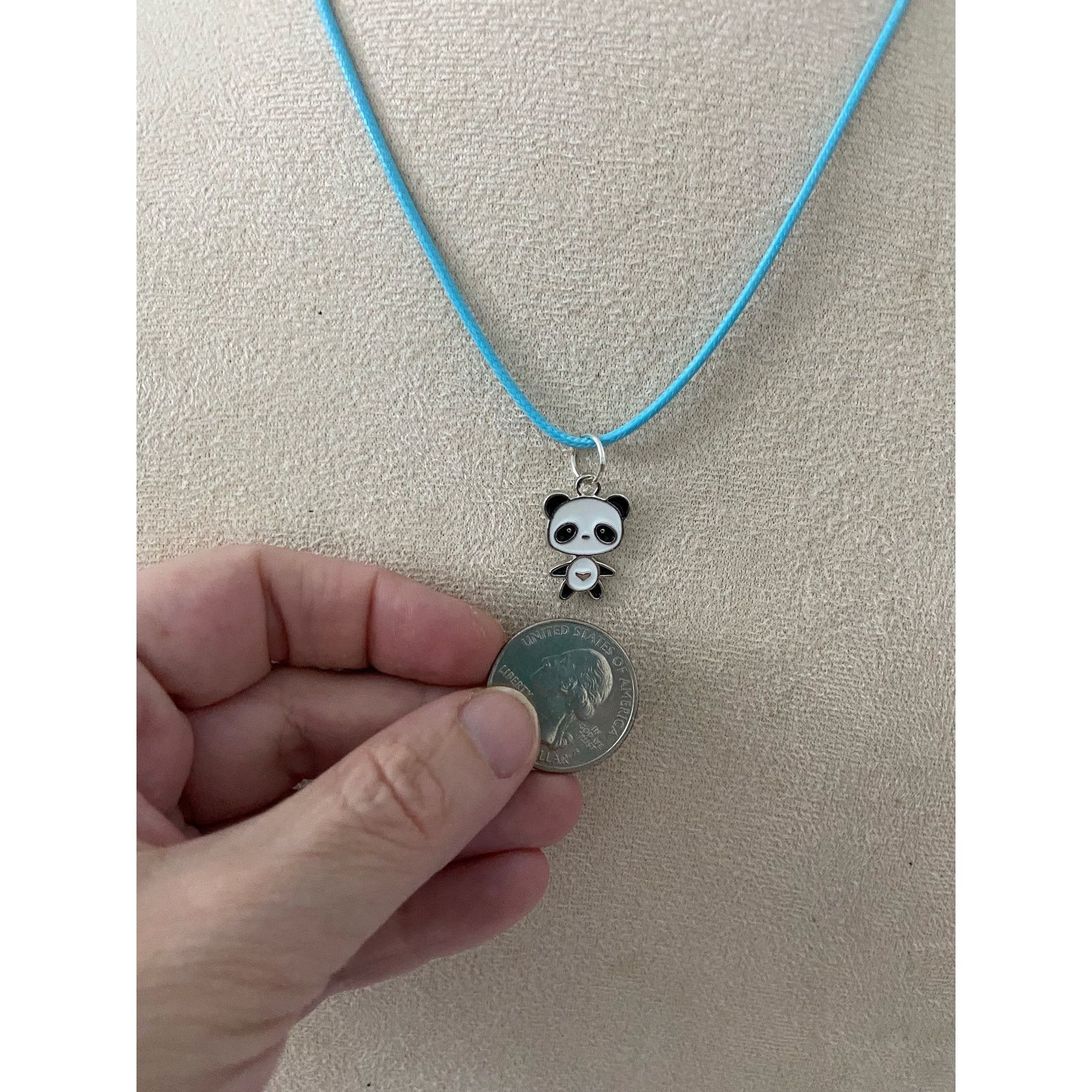 Handmade Panda pendant necklace Size ONE SIZE - 2 Thumbnail
