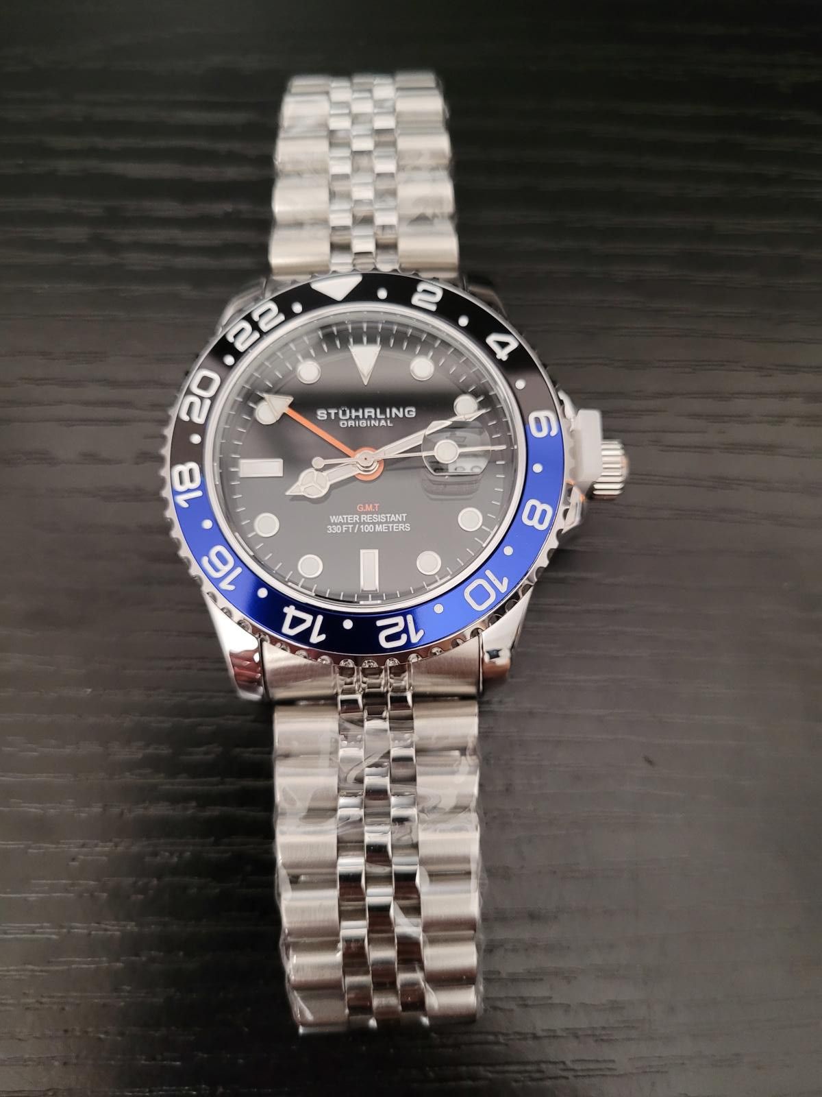 Stuhrling Original NEW Stuhrling Aqua Diver 3968 Batman Quartz Men s Watch Grailed