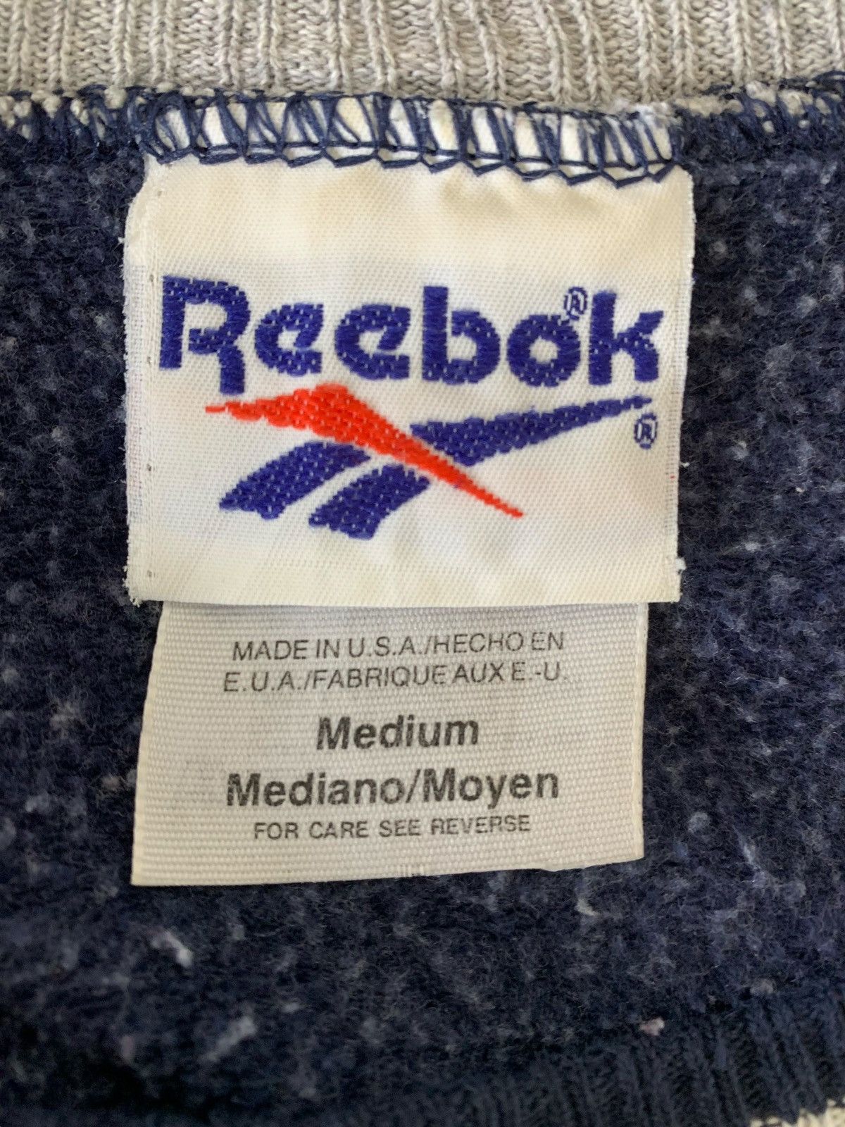Reebok × Vintage Vintage Reebok Big Logo Made In Usa Sweatshirt Sweater Size US M / EU 48-50 / 2 - 7 Thumbnail