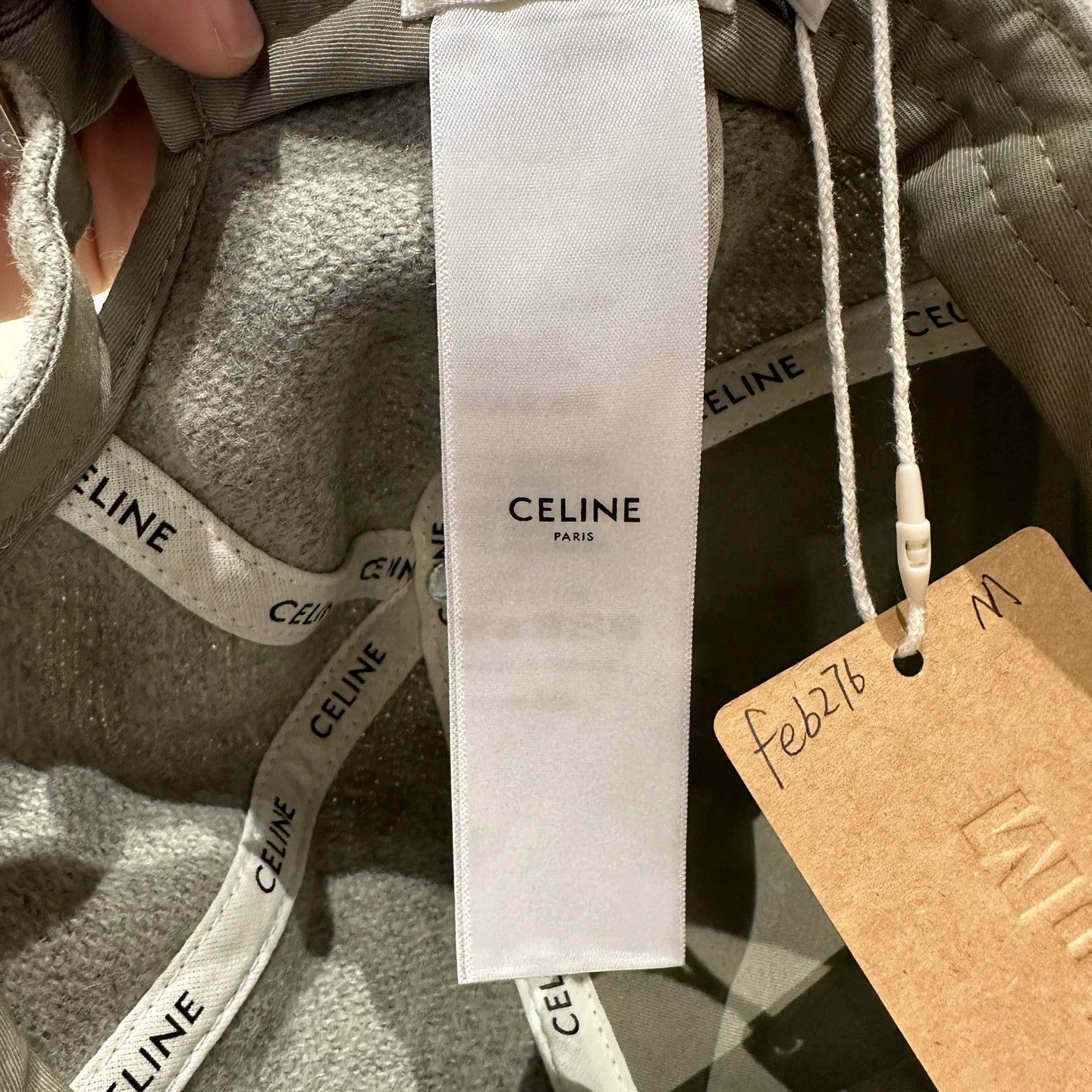 Celine CELINE feb276 Logo Triumph Arc Wool M cap Size ONE SIZE - 8 Thumbnail