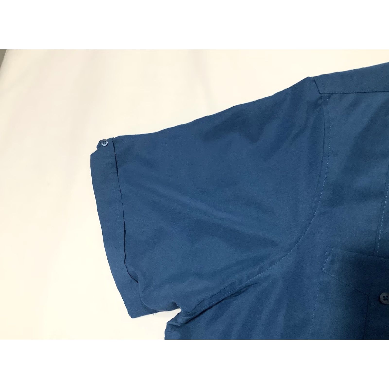 Cubavera Cubavera Shirt Mens 2XL Short Sleeve Blue Button Front Casual Polyester Vintage No Size US XXL / EU 58 / 5 - 3 Thumbnail