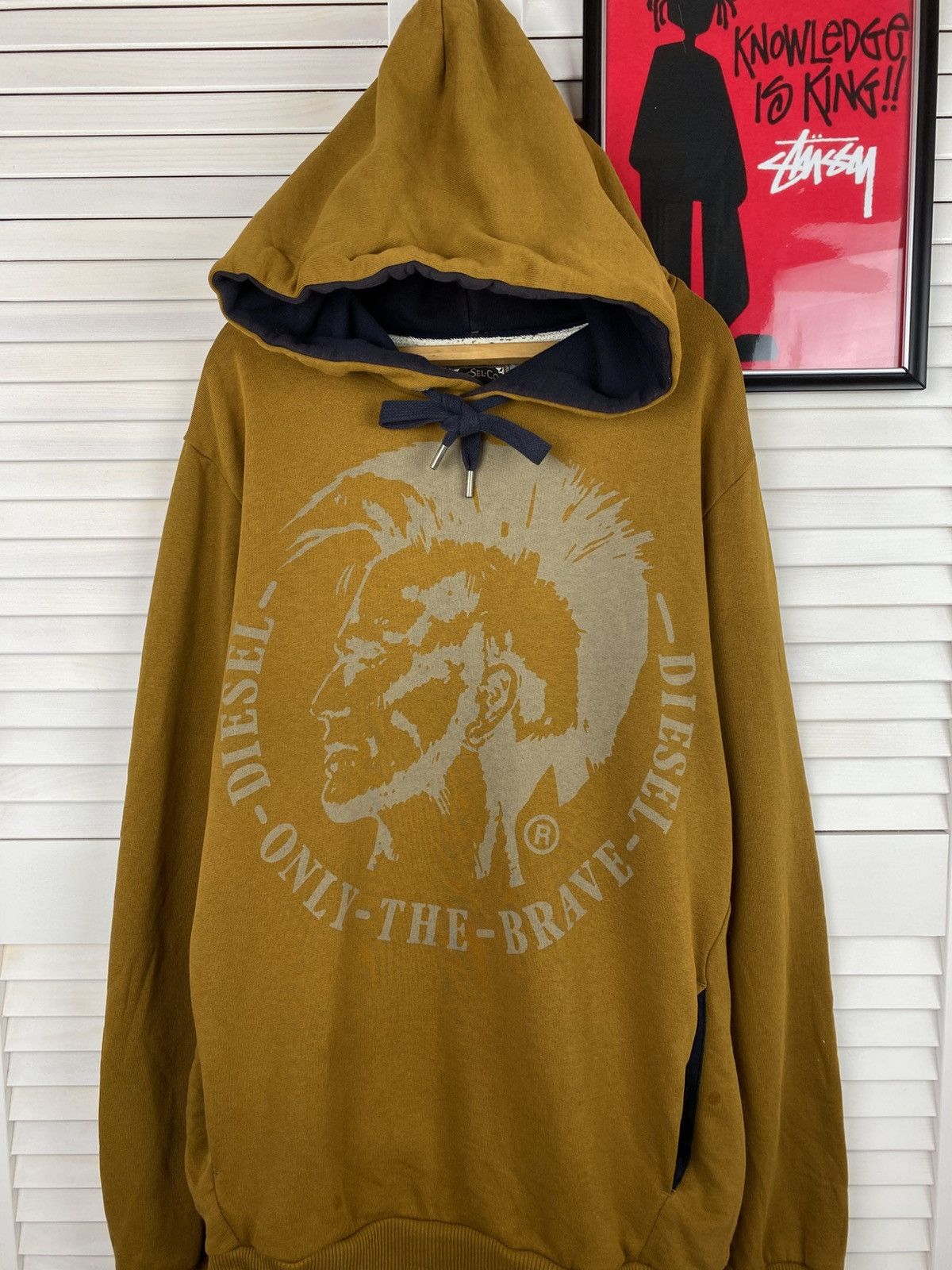 Diesel Vintage 90s Hoodie Diesel Big Logo Graphic Print Casual Size US L / EU 52-54 / 3 - 2 Thumbnail