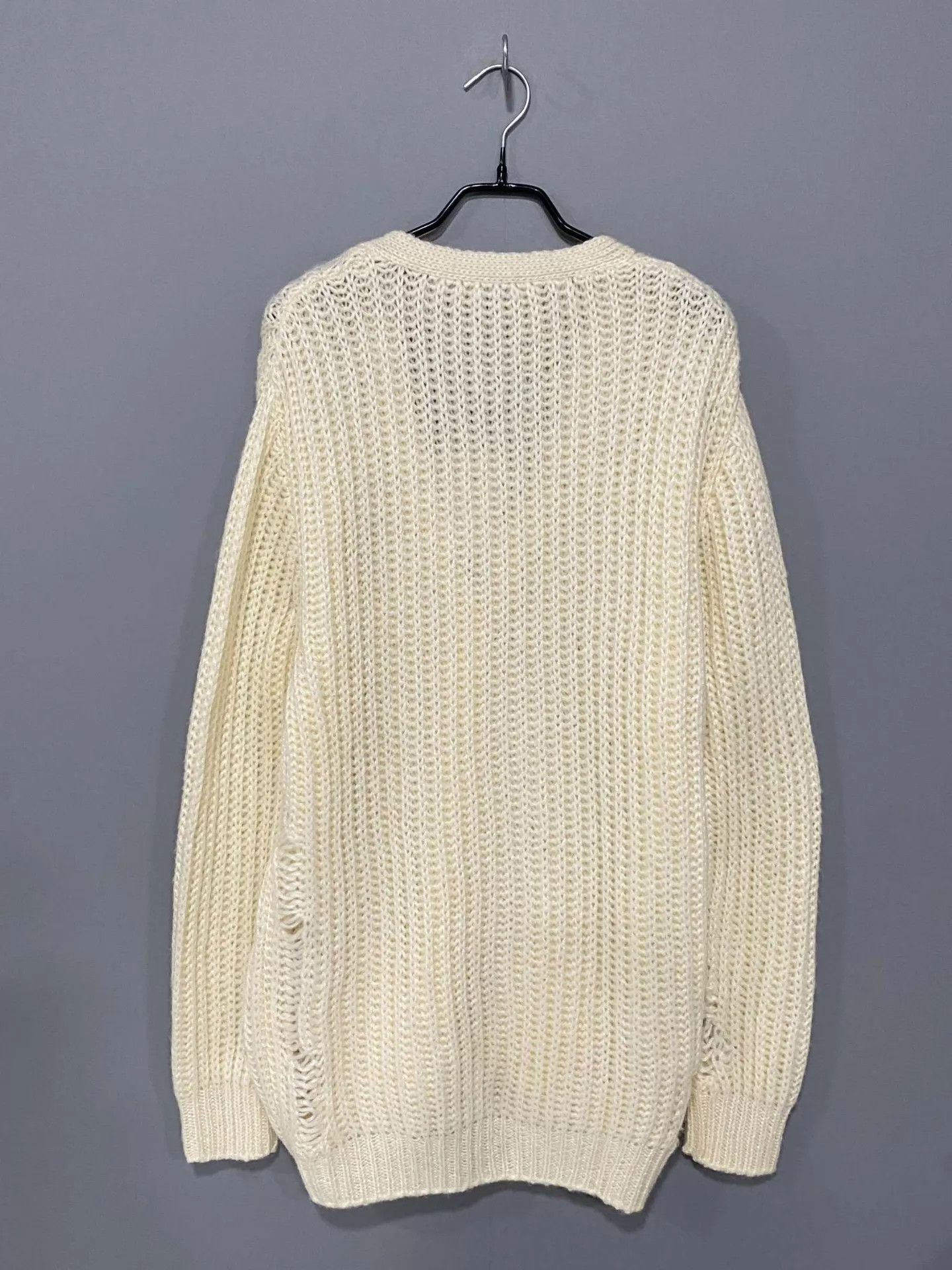 Saint Laurent Paris Saint Laurent White Knit Cardigan M New Size M / US 6-8 / IT 42-44 - 3 Thumbnail