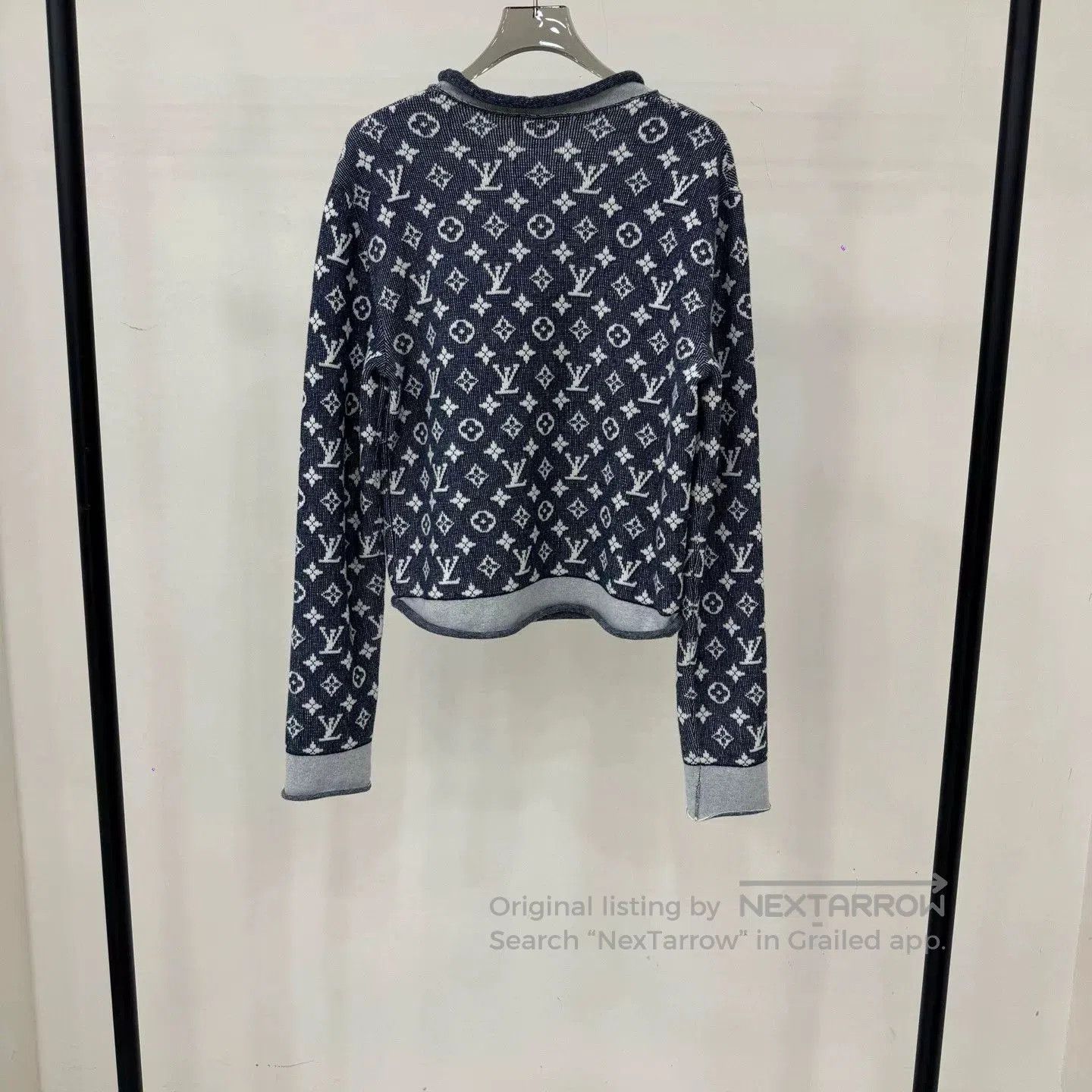 Louis Vuitton Louis Vuitton Blue White Knit Wool Top. Size US S / EU 44-46 / 1 - 2 Thumbnail