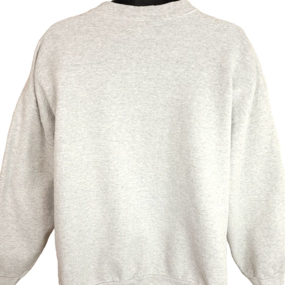 Russell Athletic VINTAGE Manse Elementary School Sweatshirt Hawks 90s Mens Size 2XL Gray Russell Athletic Crew Neck Pullover Cotton Blend Size US XXL / EU 58 / 5 - 4 Thumbnail