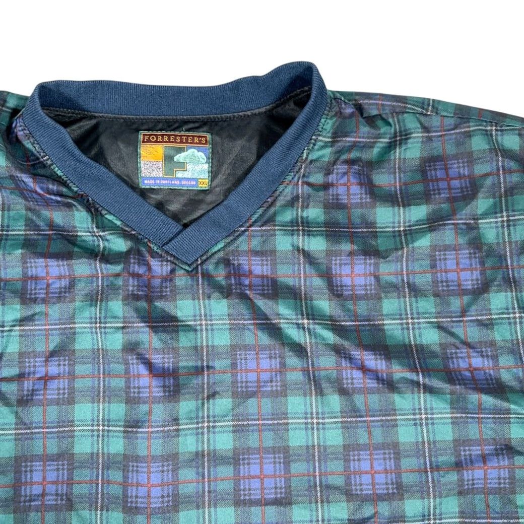 Vintage VINTAGE Forresters Sweater Forrester's Plaid Pullover Knit 2XL Blue Green Blackwatch 90s Mens Size US XXL / EU 58 / 5 - 2 Thumbnail