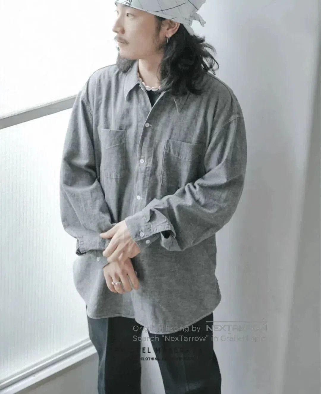PHIGVEL MAKERS & Co. Phigvel Makers Chambray Workaday Shirt. Size US L / EU 52-54 / 3 - 1 Thumbnail