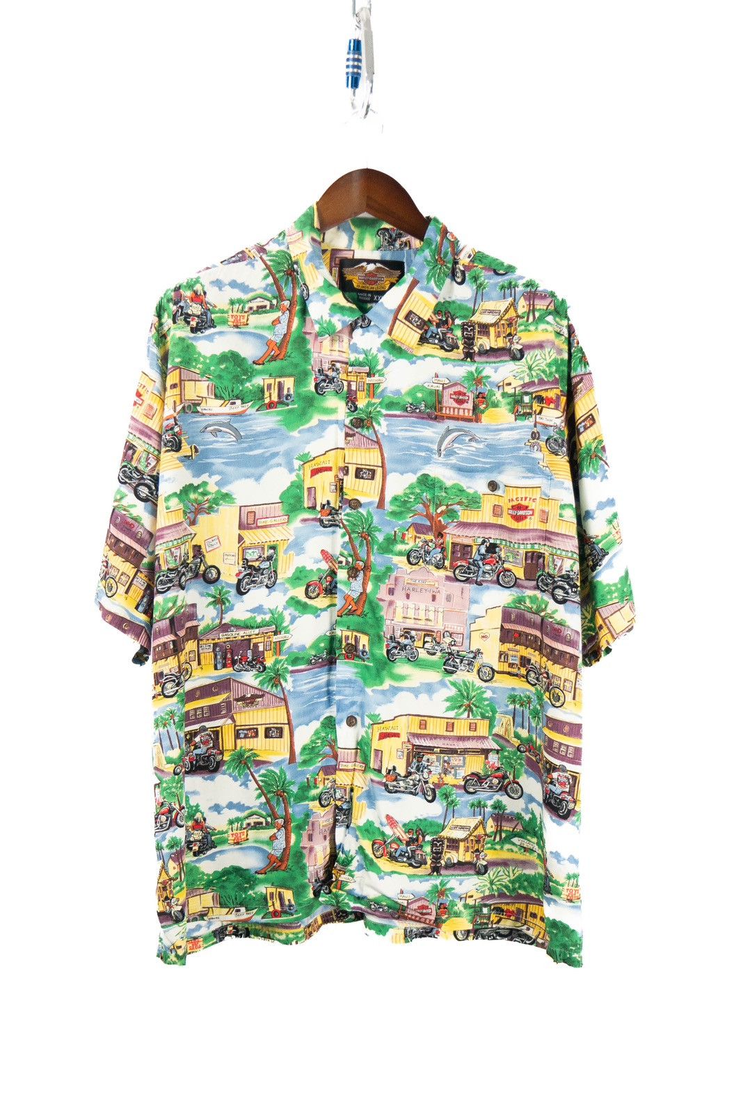 Harley Davidson × Vintage Vintage Hawaii Harley Davidson button shirt Size US XXL / EU 58 / 5 - 1 Thumbnail