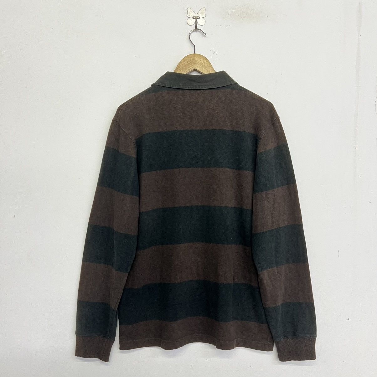 Stussy Stüssy Heavyweight Striped Rugby Polo Shirt Size US M / EU 48-50 / 2 - 8 Thumbnail